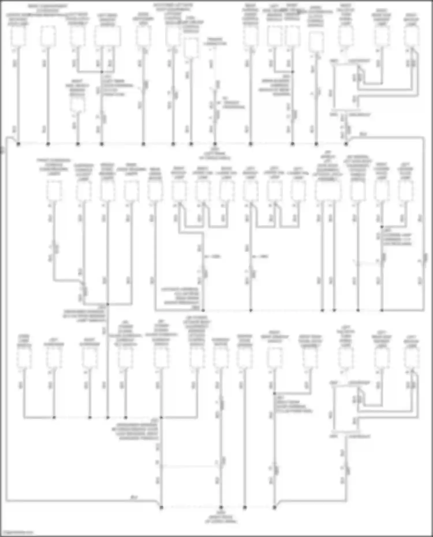 Wiring diagram left rear side marker lamp for Chevrolet Equinox II facelift (2015-2017) (2 of 2)