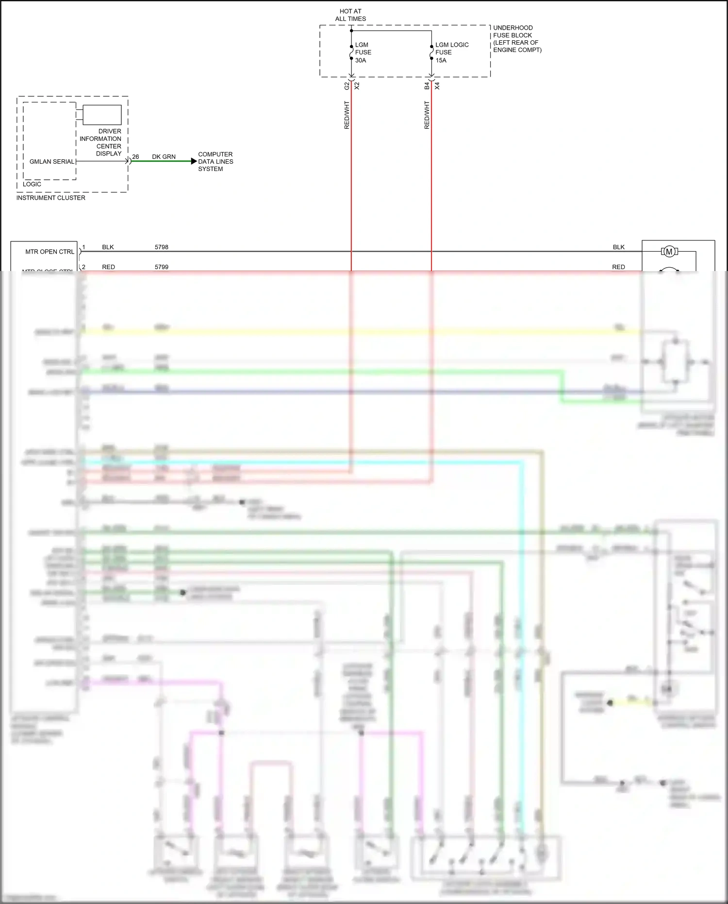 Wiring diagram low ref for Chevrolet Equinox II facelift (2015-2017) (19 of 43)