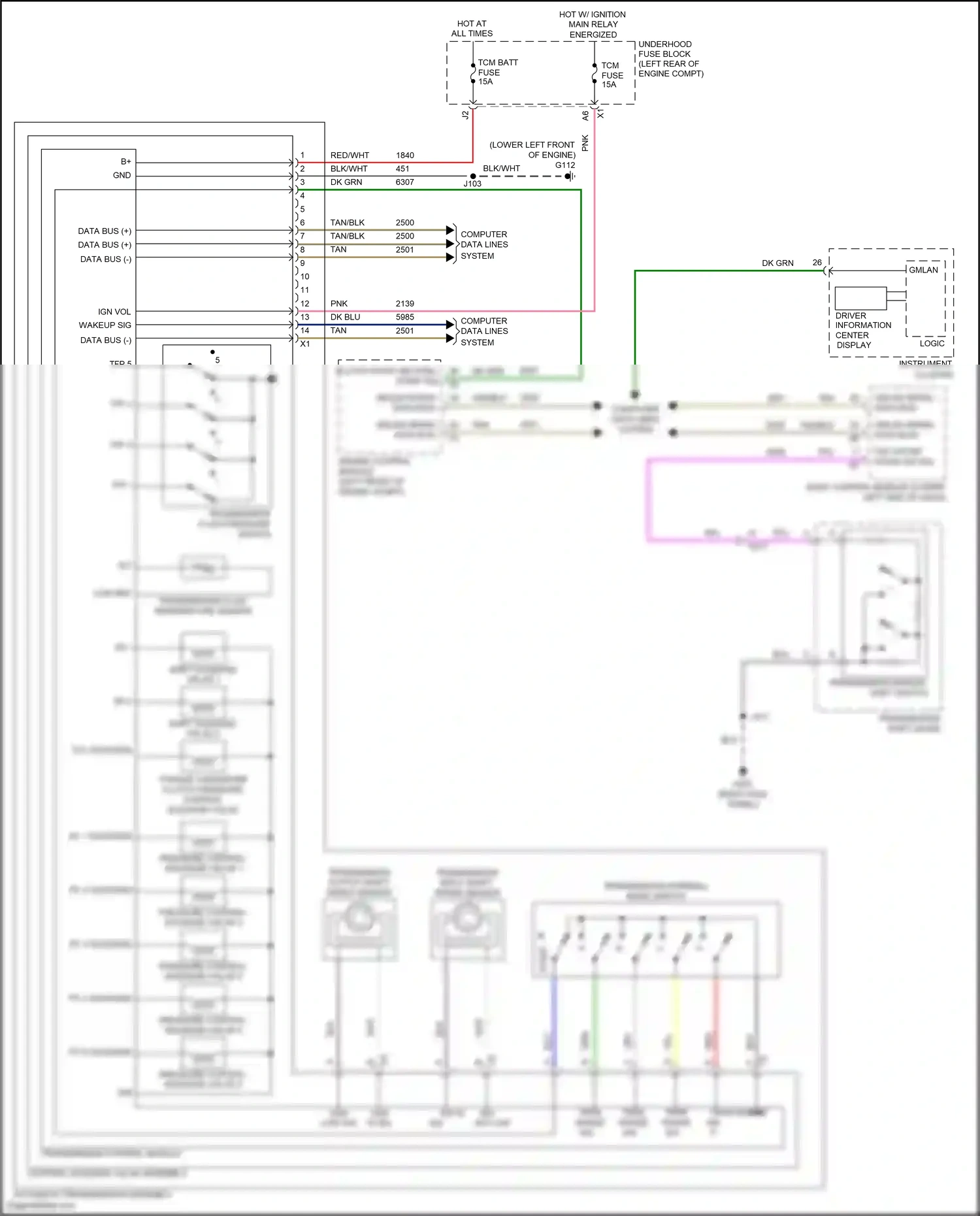 Wiring diagram low ref for Chevrolet Equinox II facelift (2015-2017) (31 of 43)