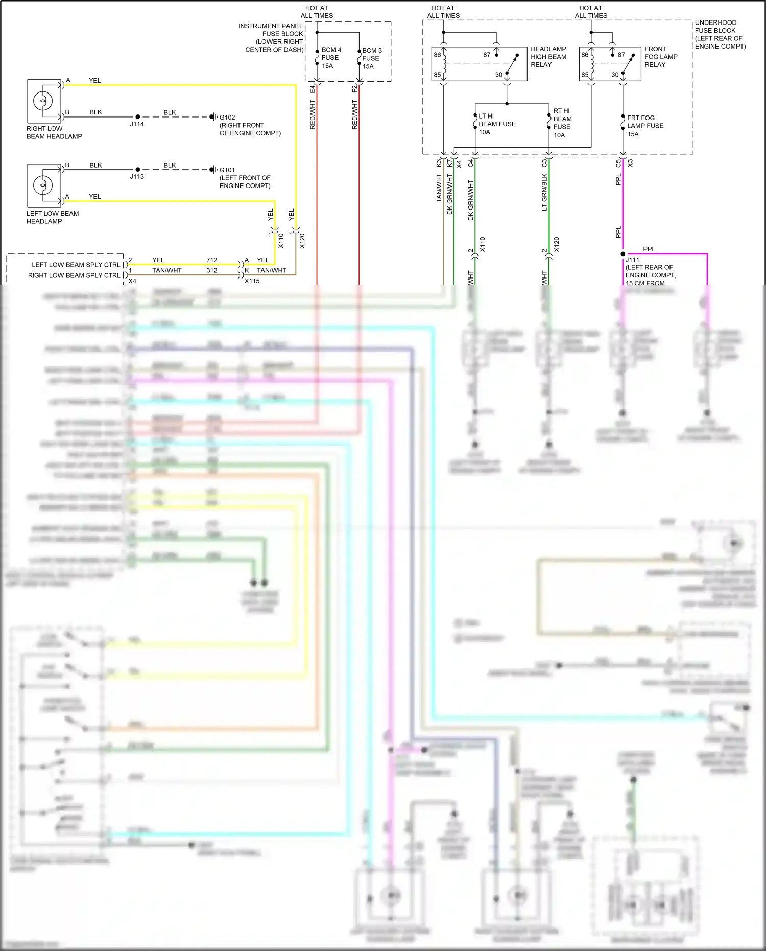 Chevrolet Equinox II facelift (2015-2017) low reference wiring diagram  (2 of 4)