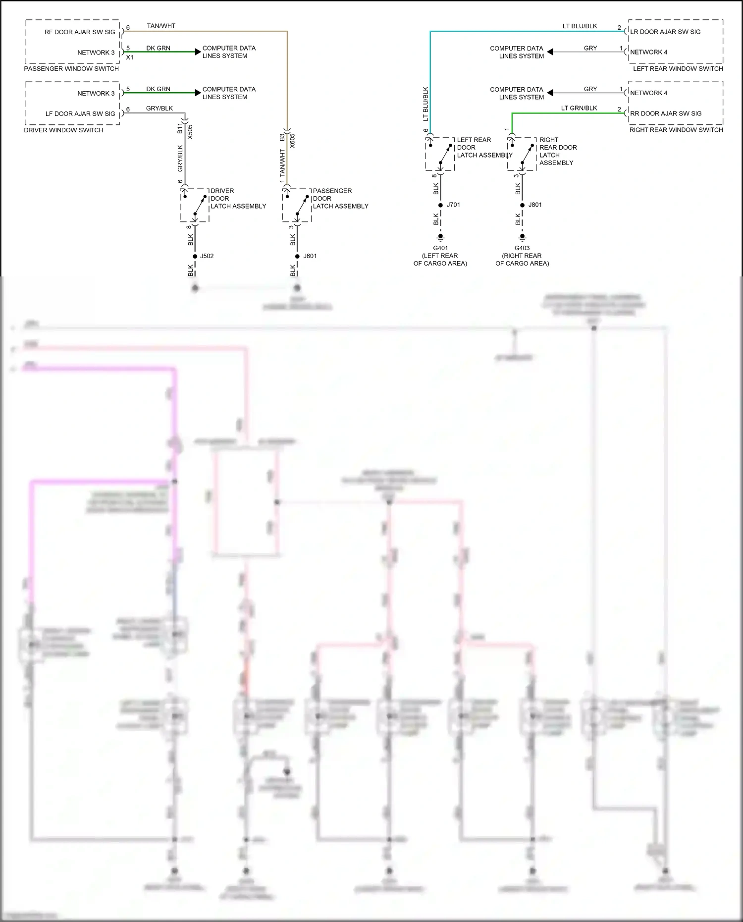 Wiring diagram network 4 for Chevrolet Equinox II facelift (2015-2017) (2 of 6)