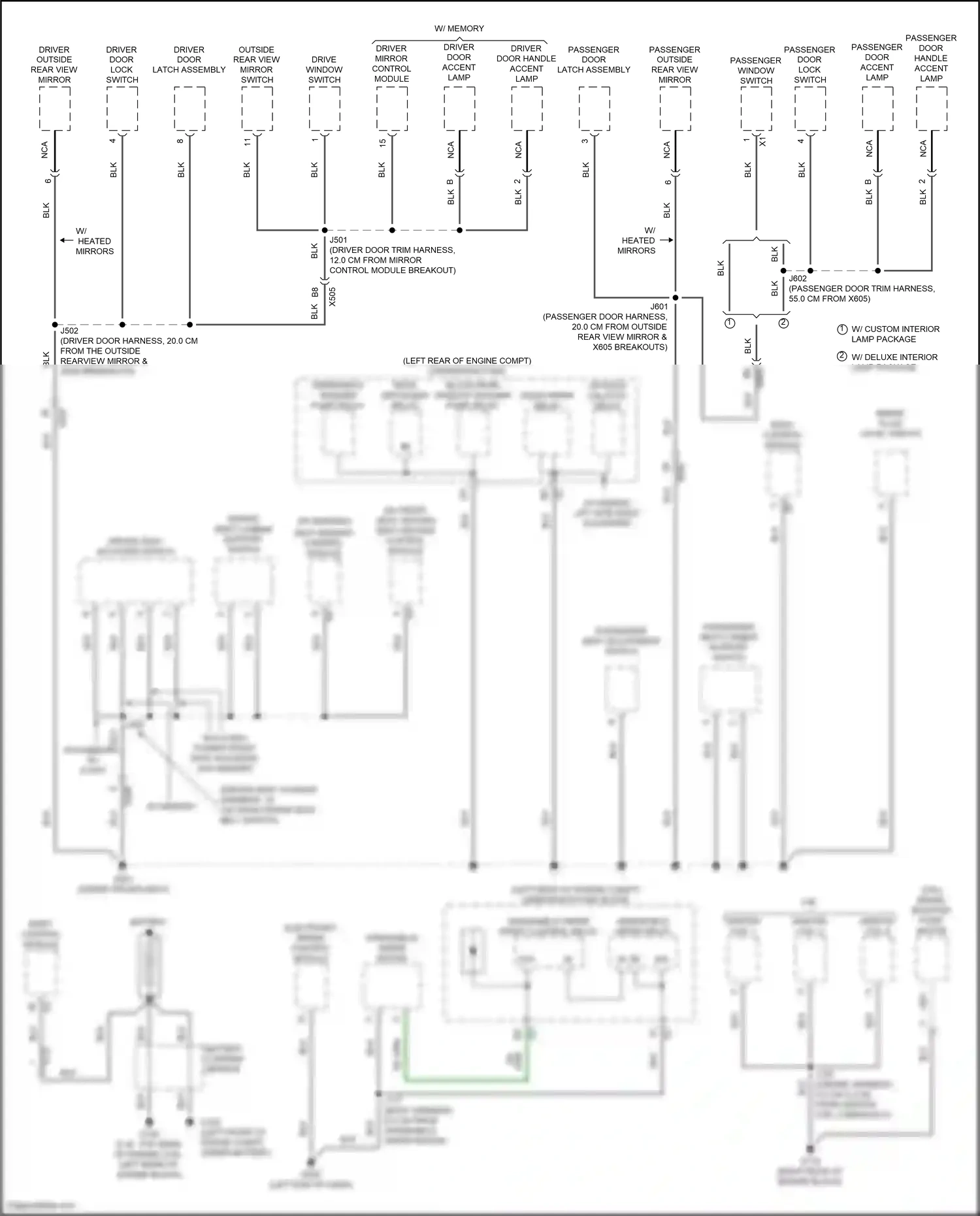 Chevrolet Equinox II facelift (2015-2017) passenger window switch wiring diagram  (4 of 10)