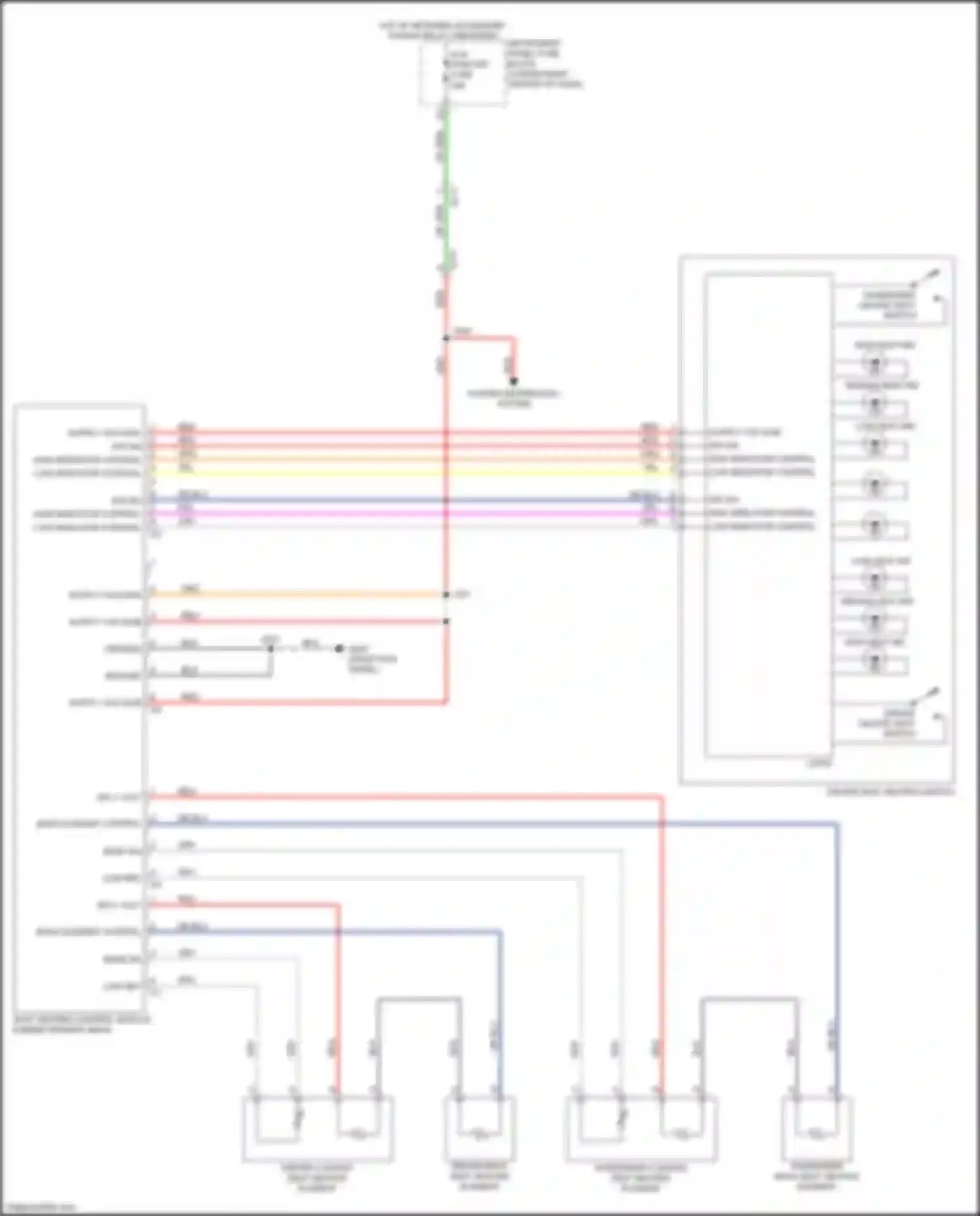 Wiring diagram power distribution system for Chevrolet Equinox II facelift (2015-2017) (5 of 7)