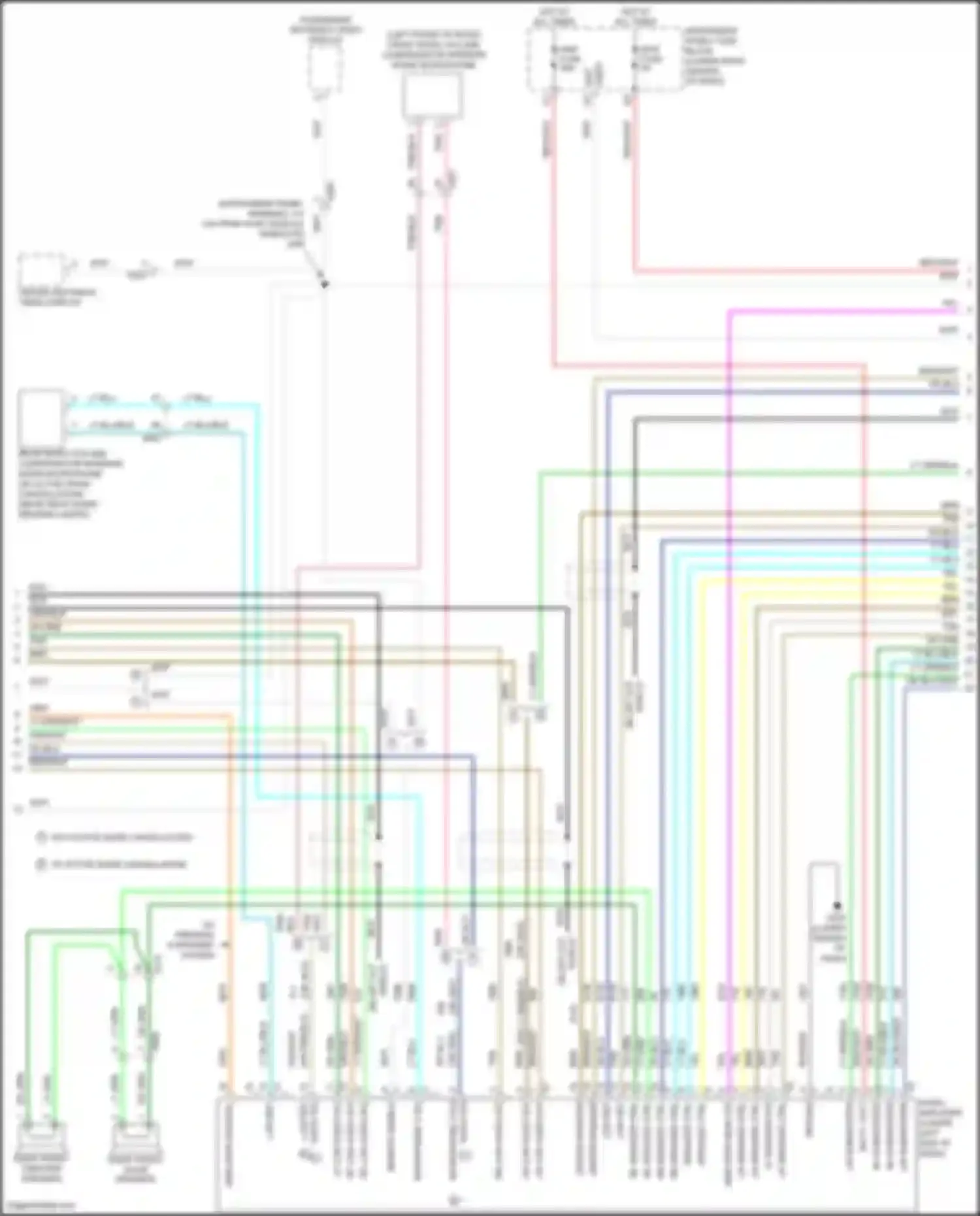 Wiring diagram rf low audio sig + for Chevrolet Equinox II facelift (2015-2017) (2 of 4)