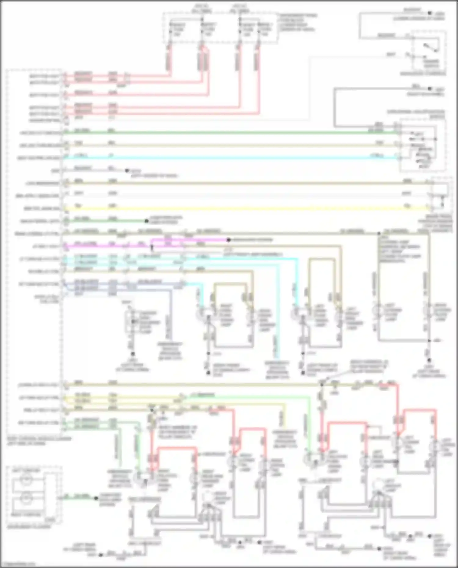 Wiring diagram right backup lamp for Chevrolet Equinox II facelift (2015-2017) (2 of 3)
