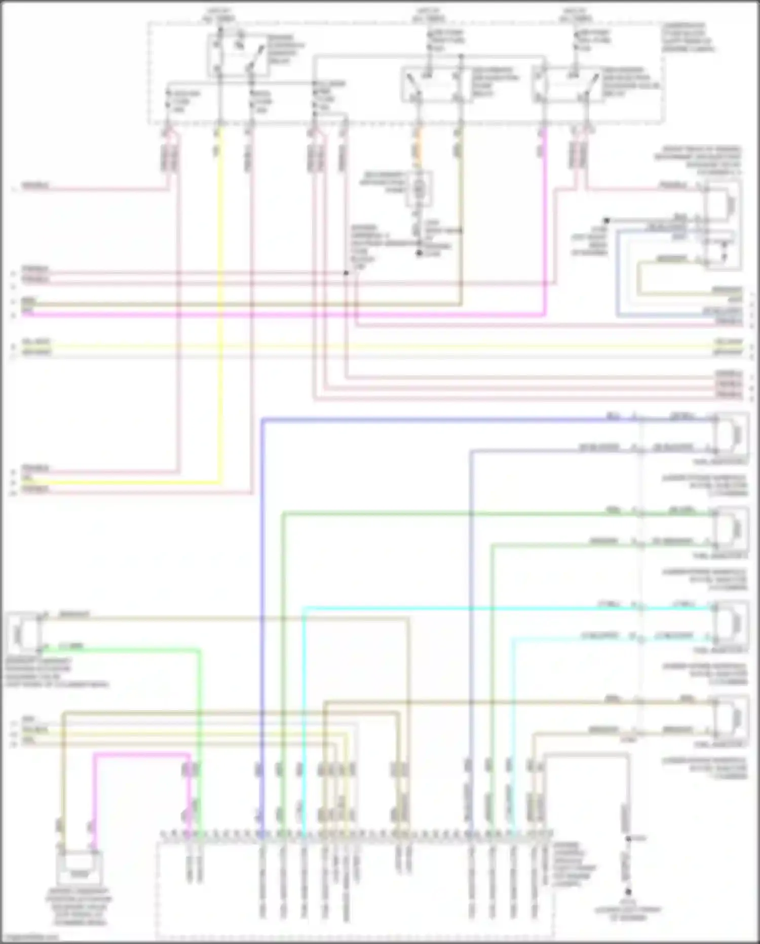 Wiring diagram secondary air injection solenoid valve cylinder 3, 4 for Chevrolet Equinox II facelift (2015-2017) (1 of 1)