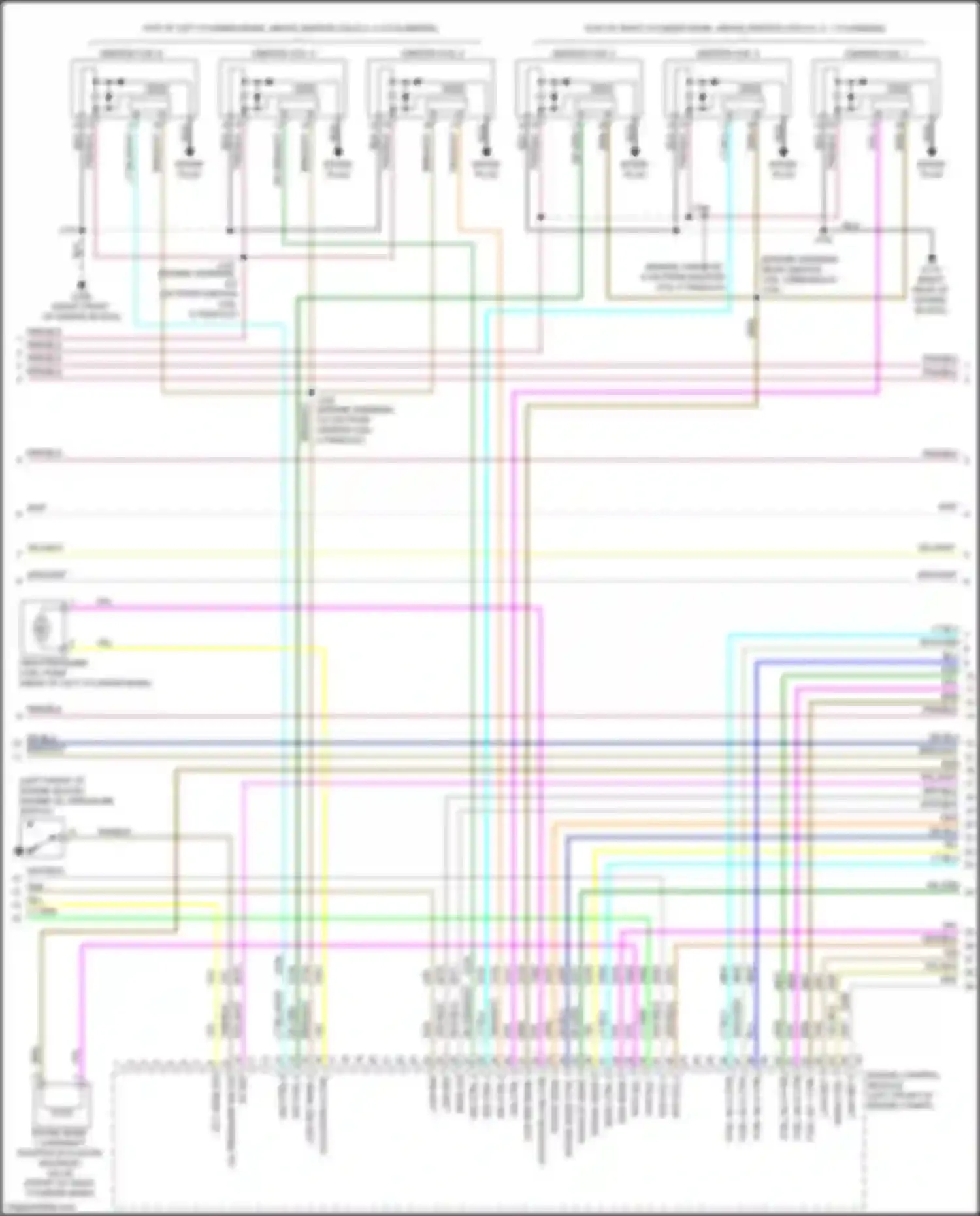 Wiring diagram spark plug for Chevrolet Equinox II facelift (2015-2017) (2 of 2)