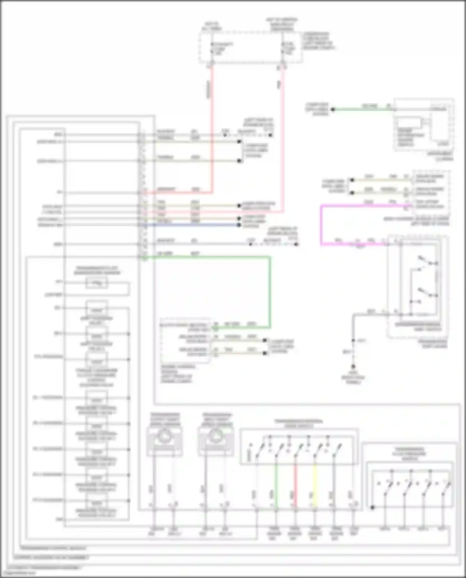 Wiring diagram transmission output shaft speed sensor for Chevrolet Equinox II facelift (2015-2017) (2 of 4)