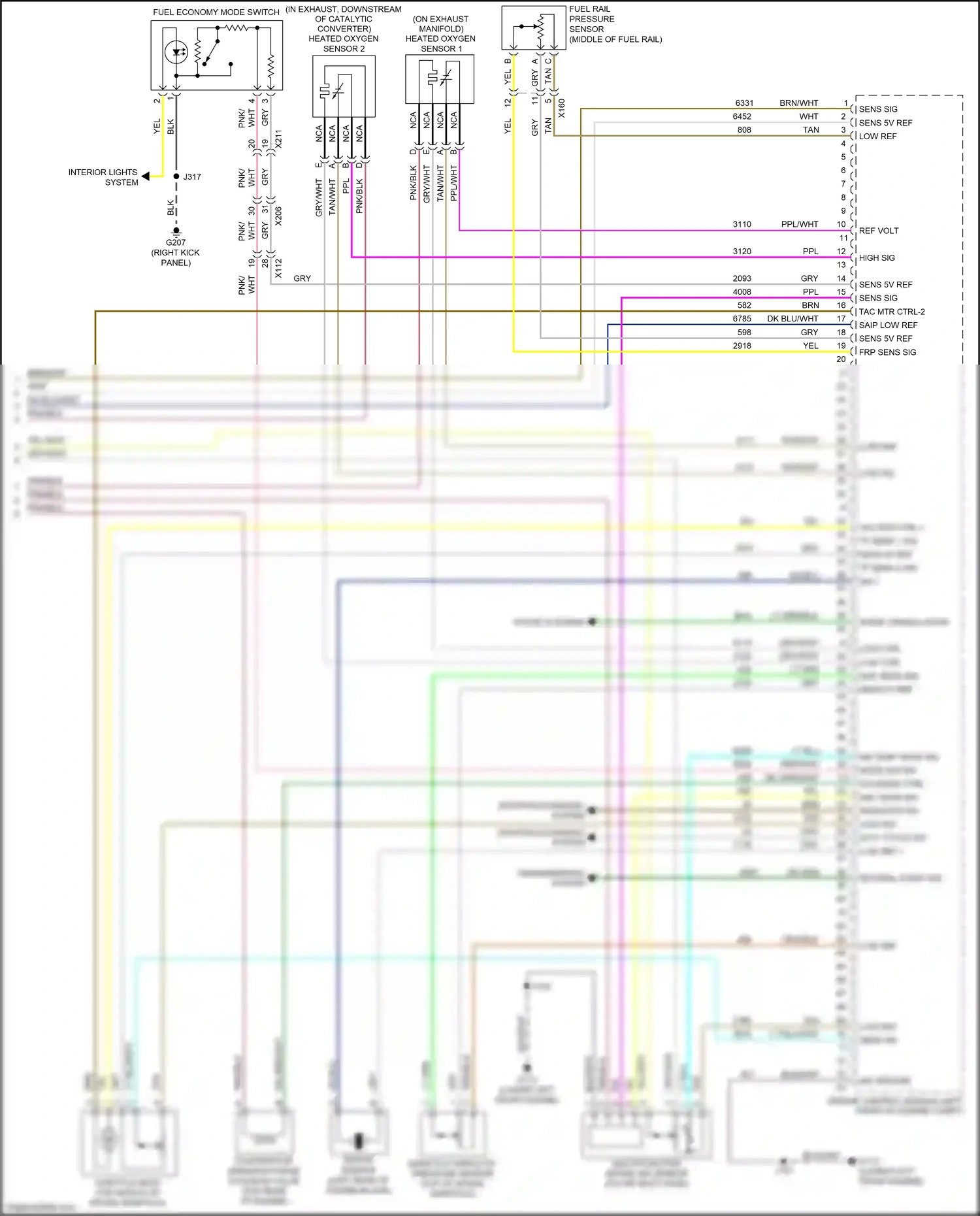 Wiring diagram transmissions system for Chevrolet Equinox II facelift (2015-2017) (2 of 3)