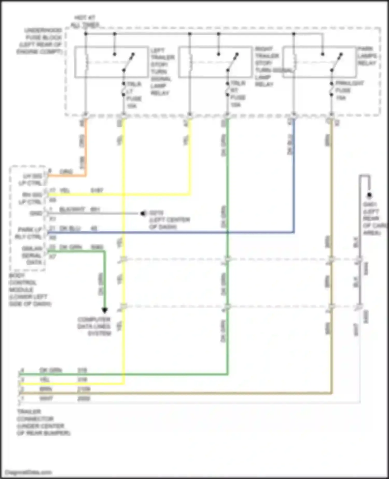 Wiring diagram underhood fuse block for Chevrolet Equinox II facelift (2015-2017) (20 of 44)