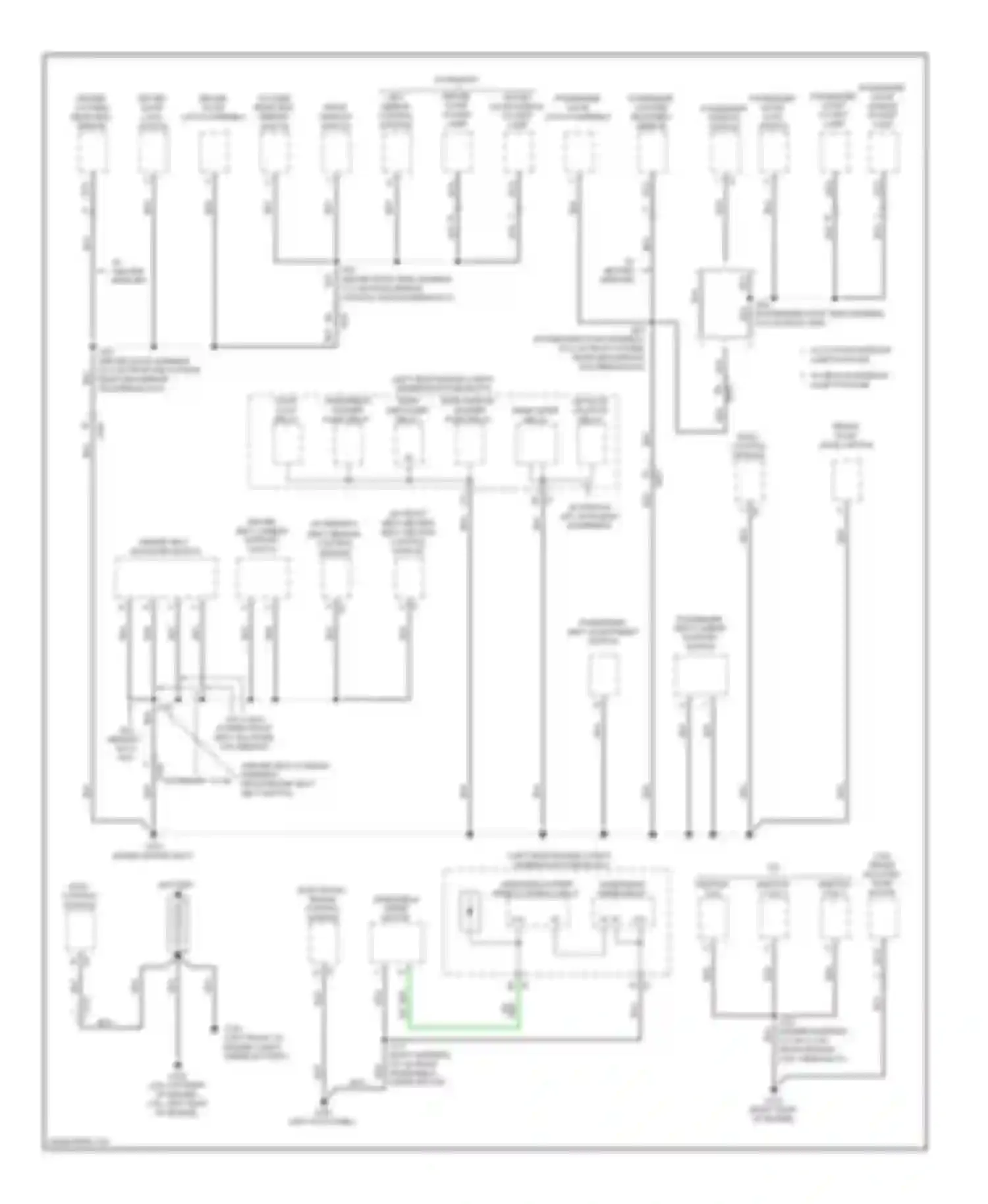 Equinox Chevrolet II (2009-2015): Ground distribution circuit (3 of 4)