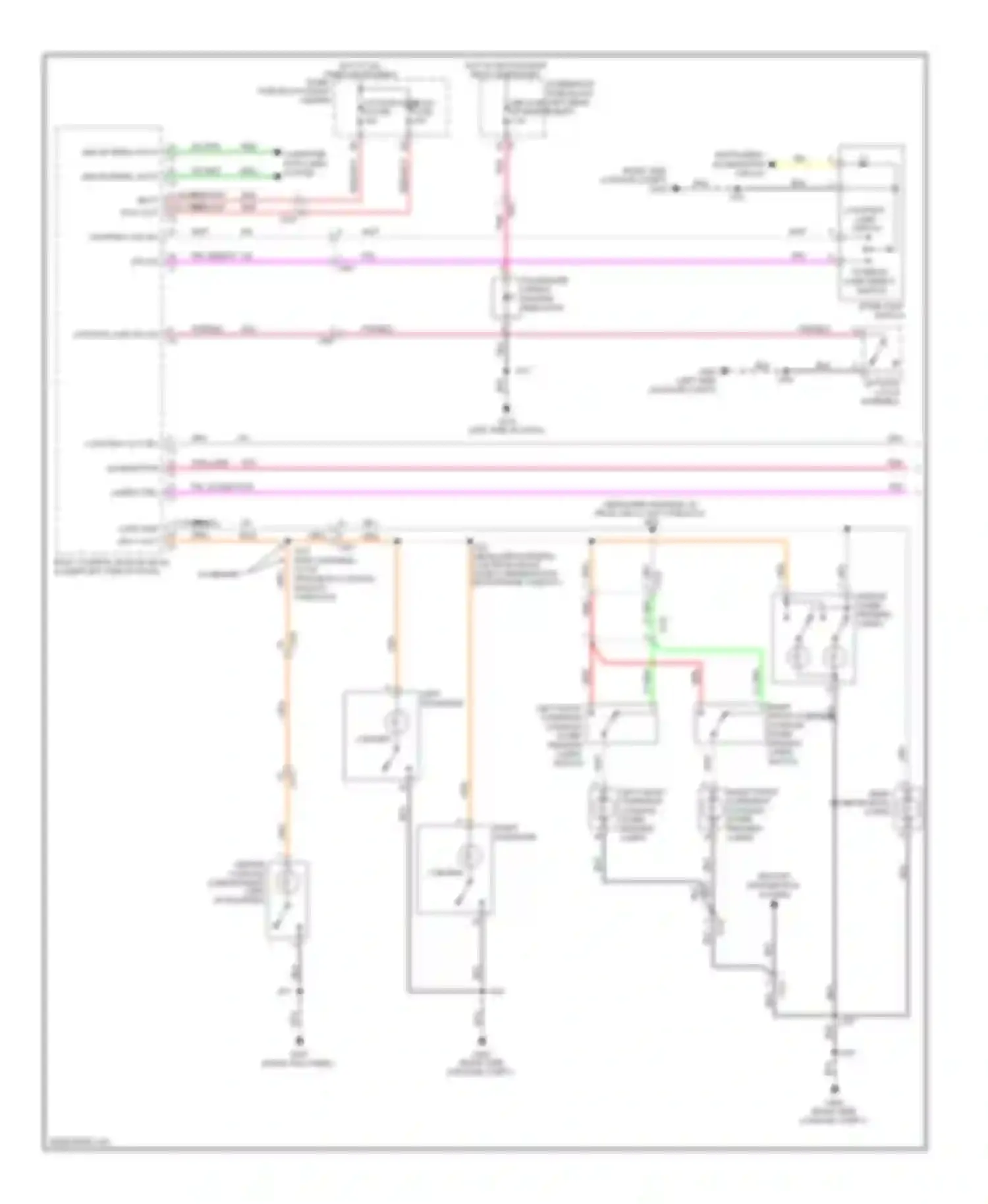 Equinox Chevrolet II (2009-2015): Courtesy lamps circuit (1 of 2)