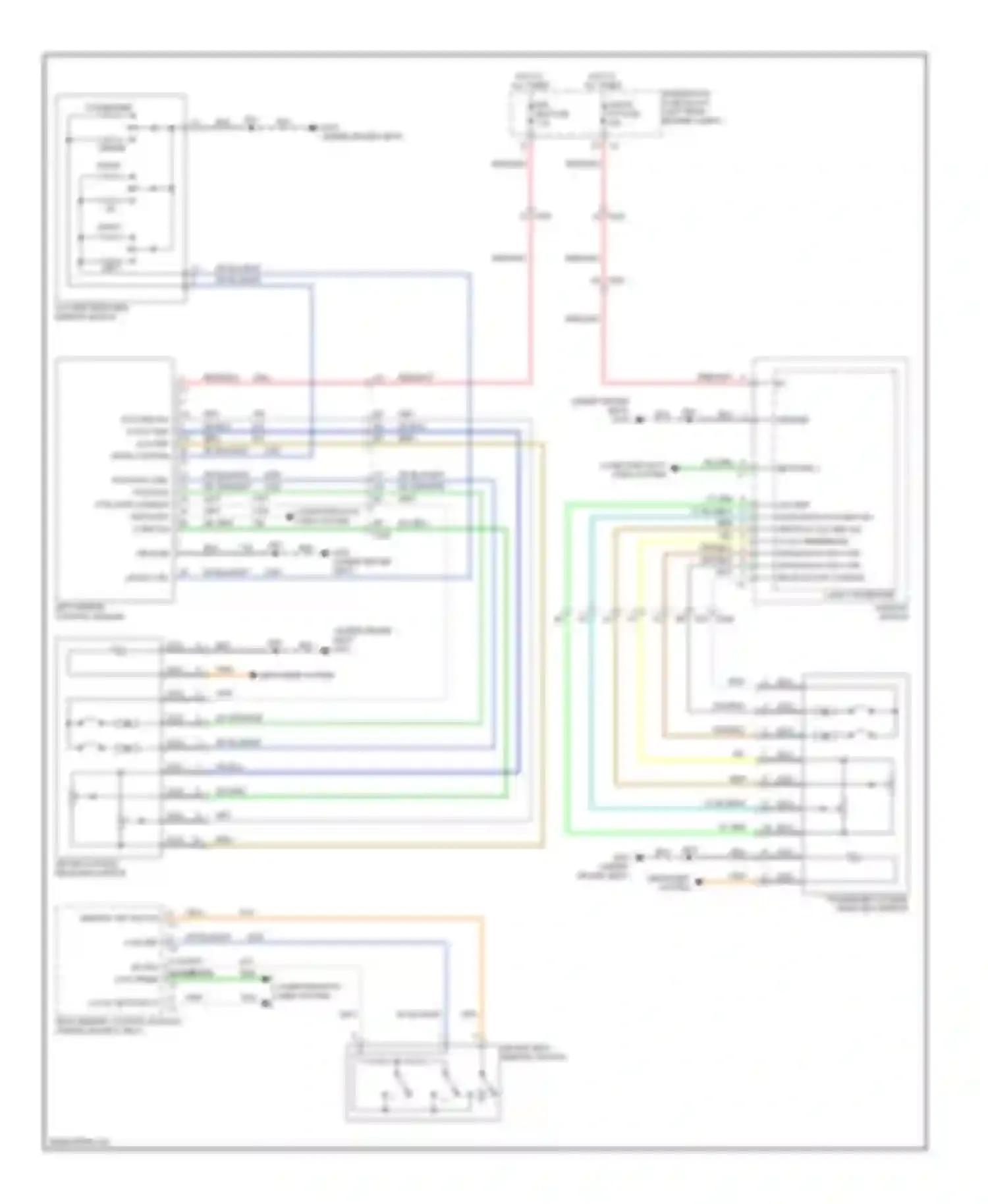 Equinox Chevrolet II (2009-2015): Memory mirrors circuit