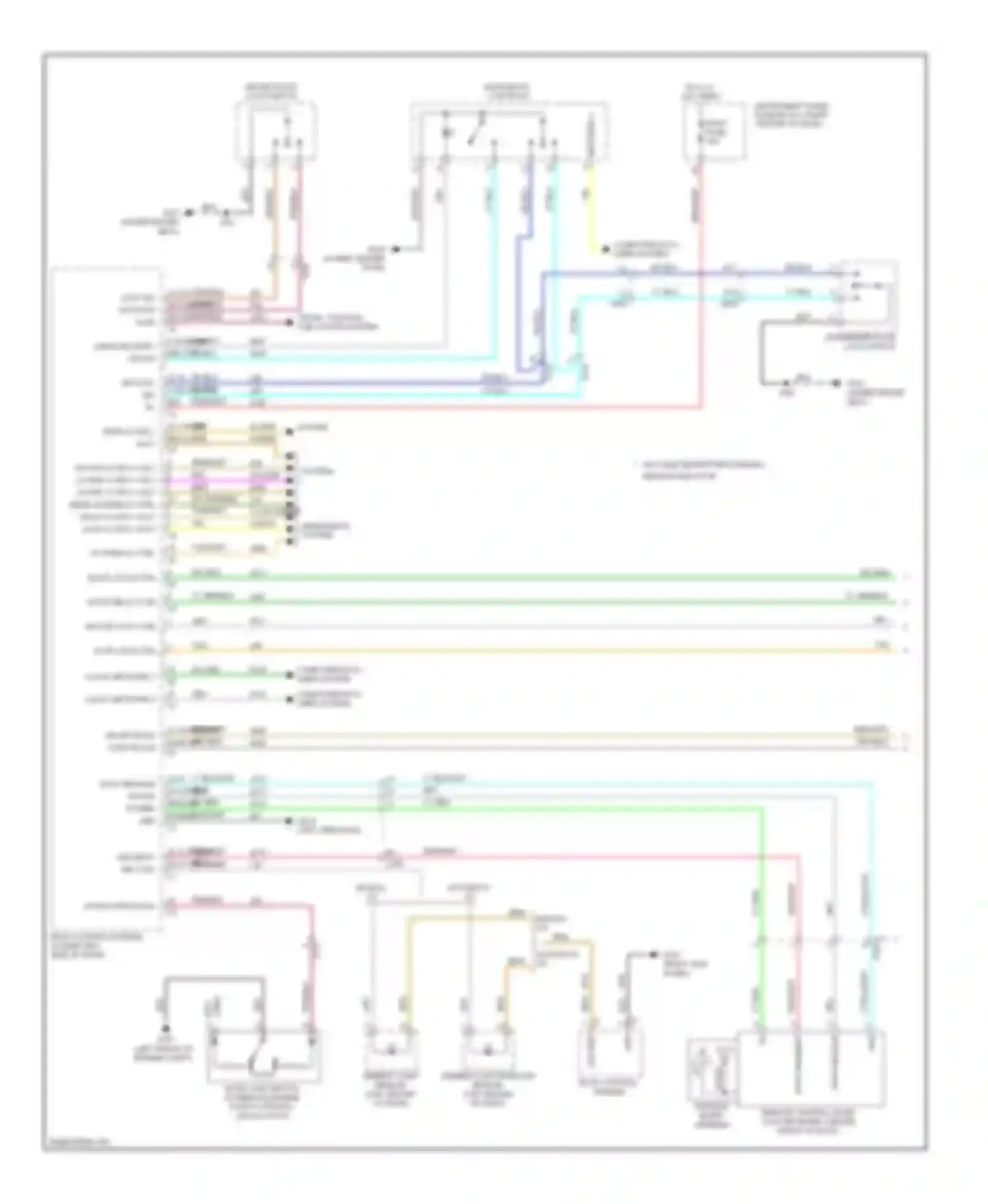 Equinox Chevrolet II (2009-2015): Power door locks circuit (1 of 2)