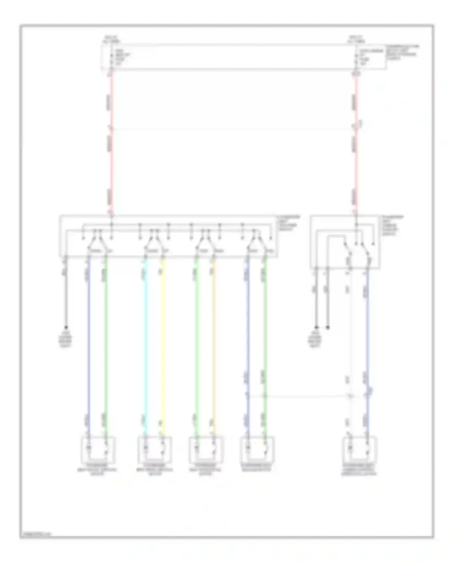 Equinox Chevrolet II (2009-2015): Passenger power seat circuit
