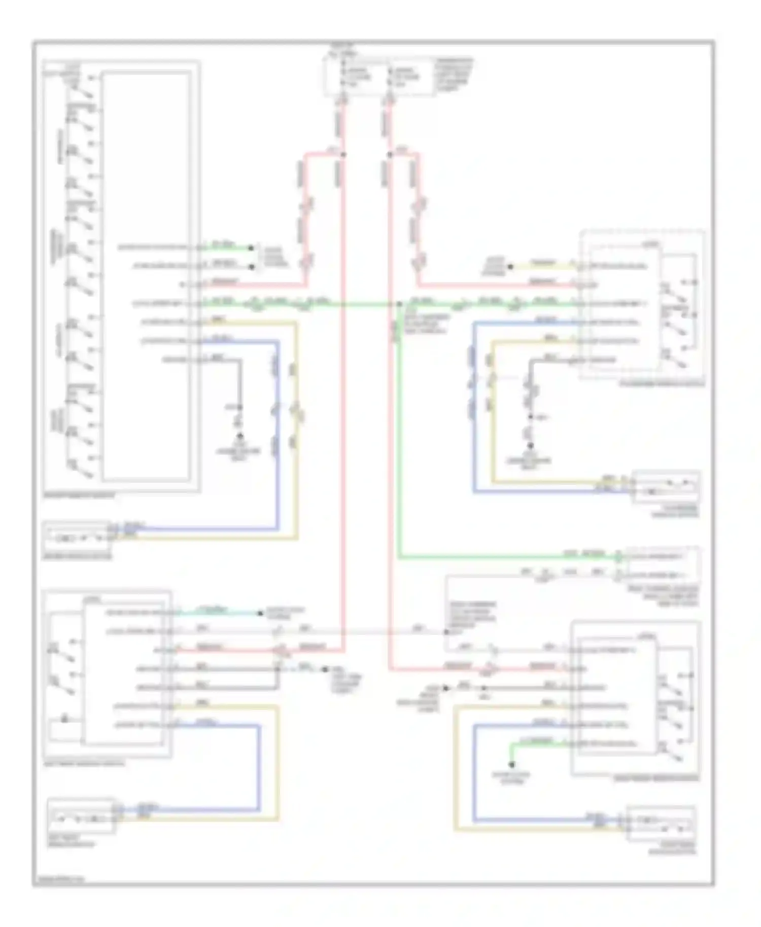 Equinox Chevrolet II (2009-2015): Power windows circuit