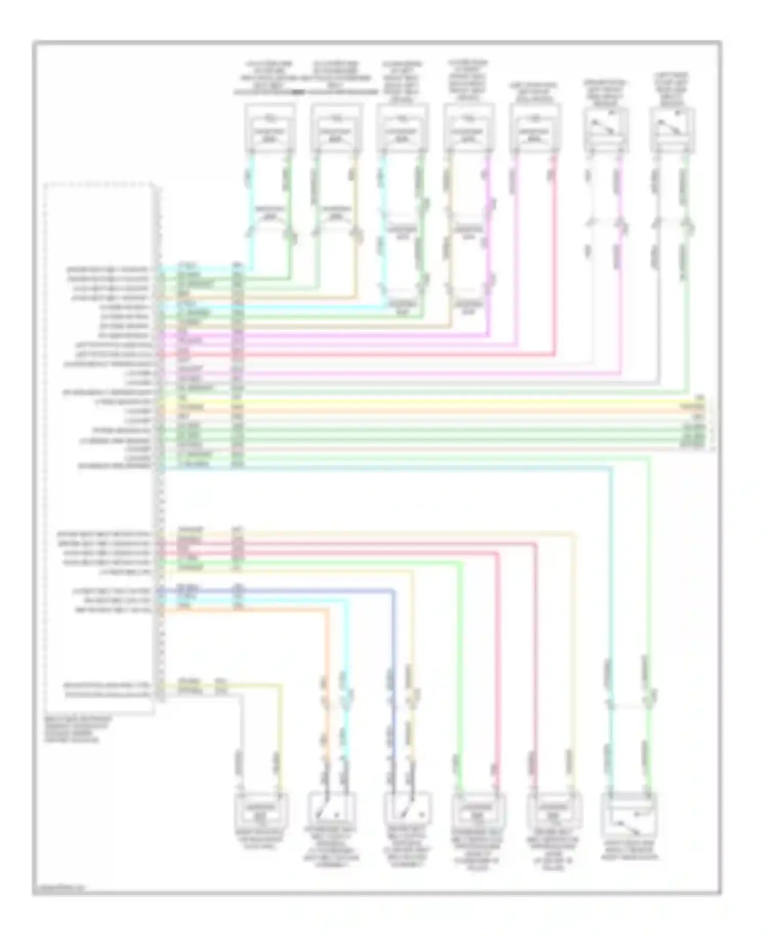 Equinox Chevrolet II (2009-2015): Supplemental restraints circuit (1 of 2)