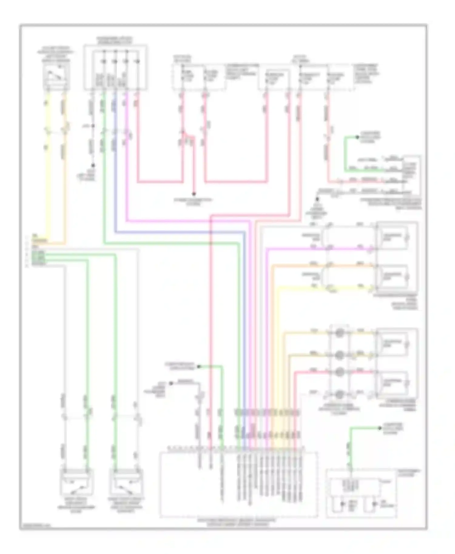 Equinox Chevrolet II (2009-2015): Supplemental restraints circuit (2 of 2)