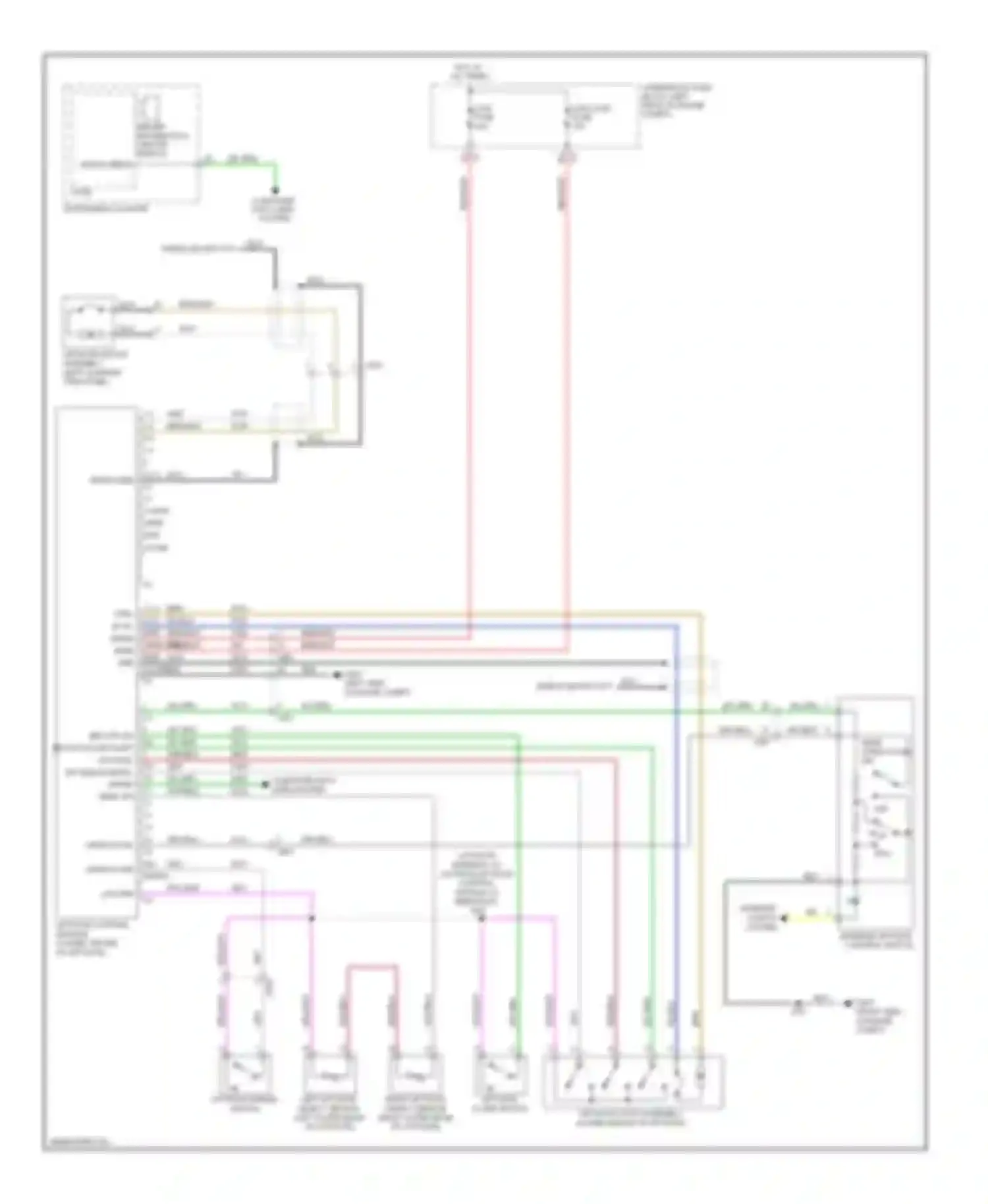 Equinox Chevrolet II (2009-2015): Power liftgate circuit