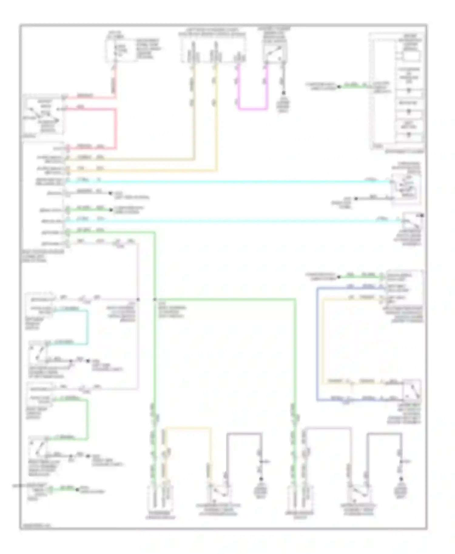 Equinox Chevrolet II (2009-2015): Warning systems circuit