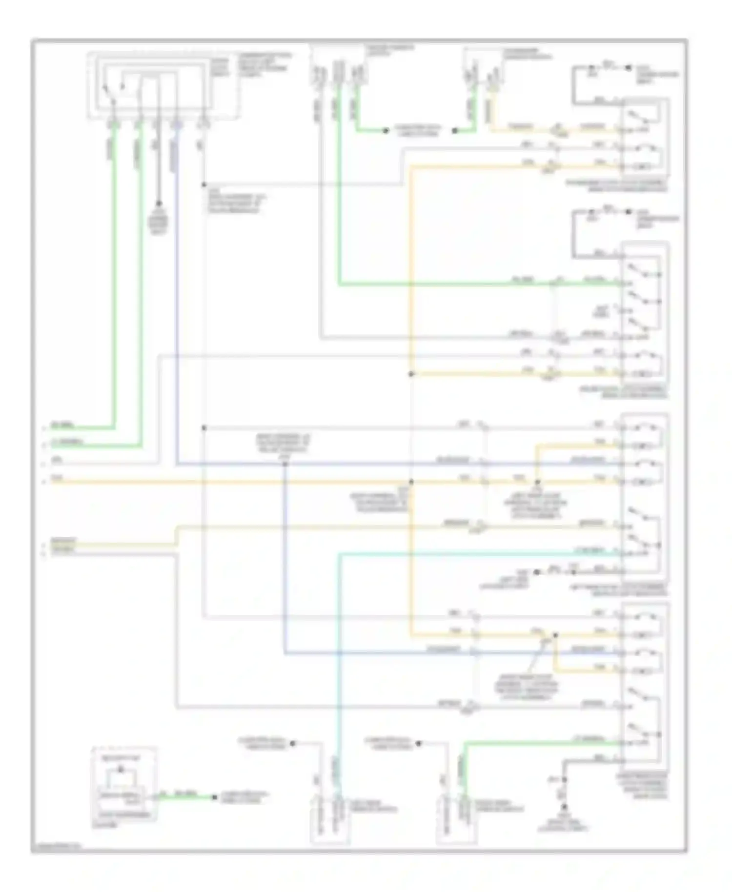 Wiring diagram driver window switch for Chevrolet Equinox II (2009-2015) (3 of 8)