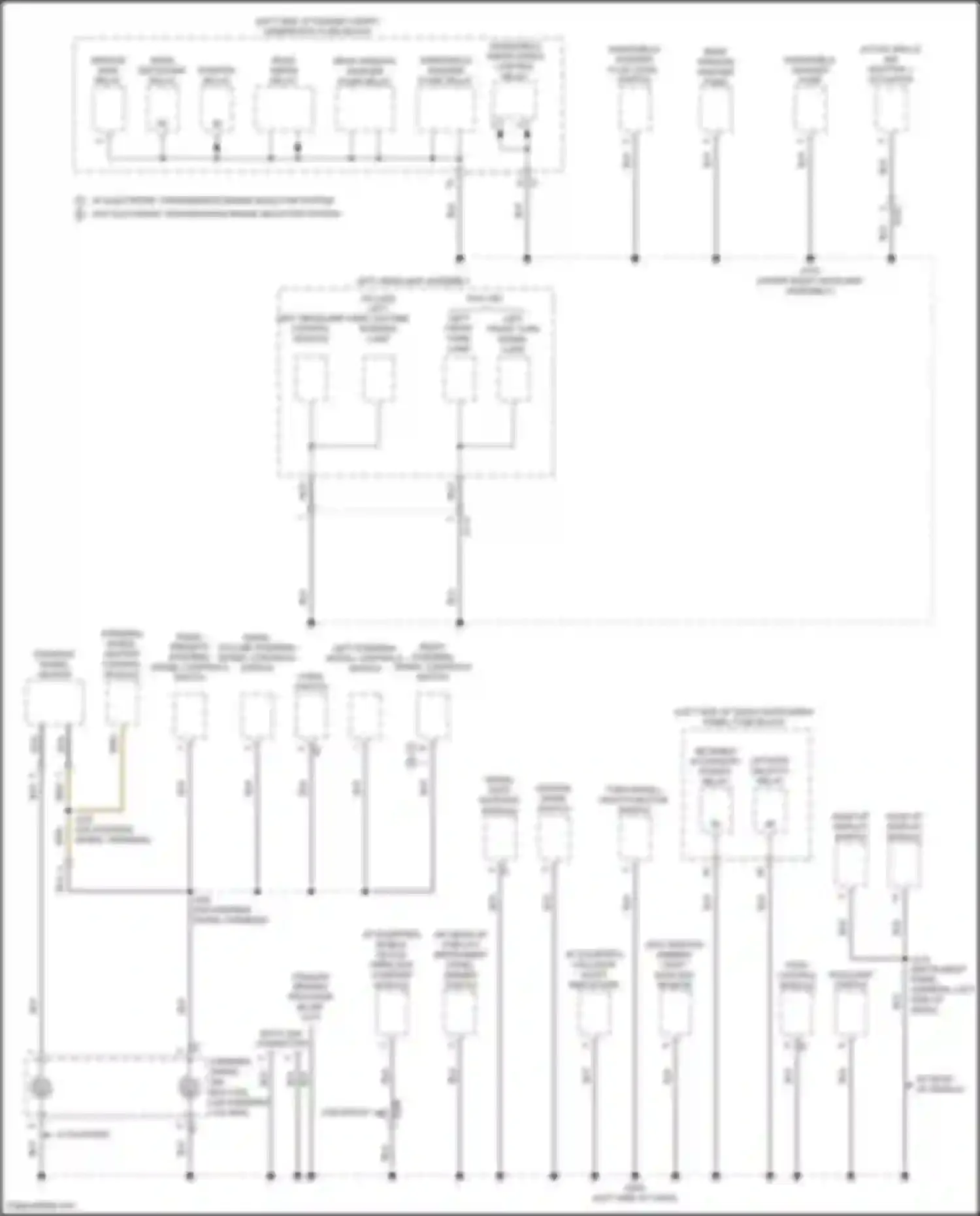 Equinox Chevrolet III facelift (2020-2024): Ground distribution circuit (1 of 6)