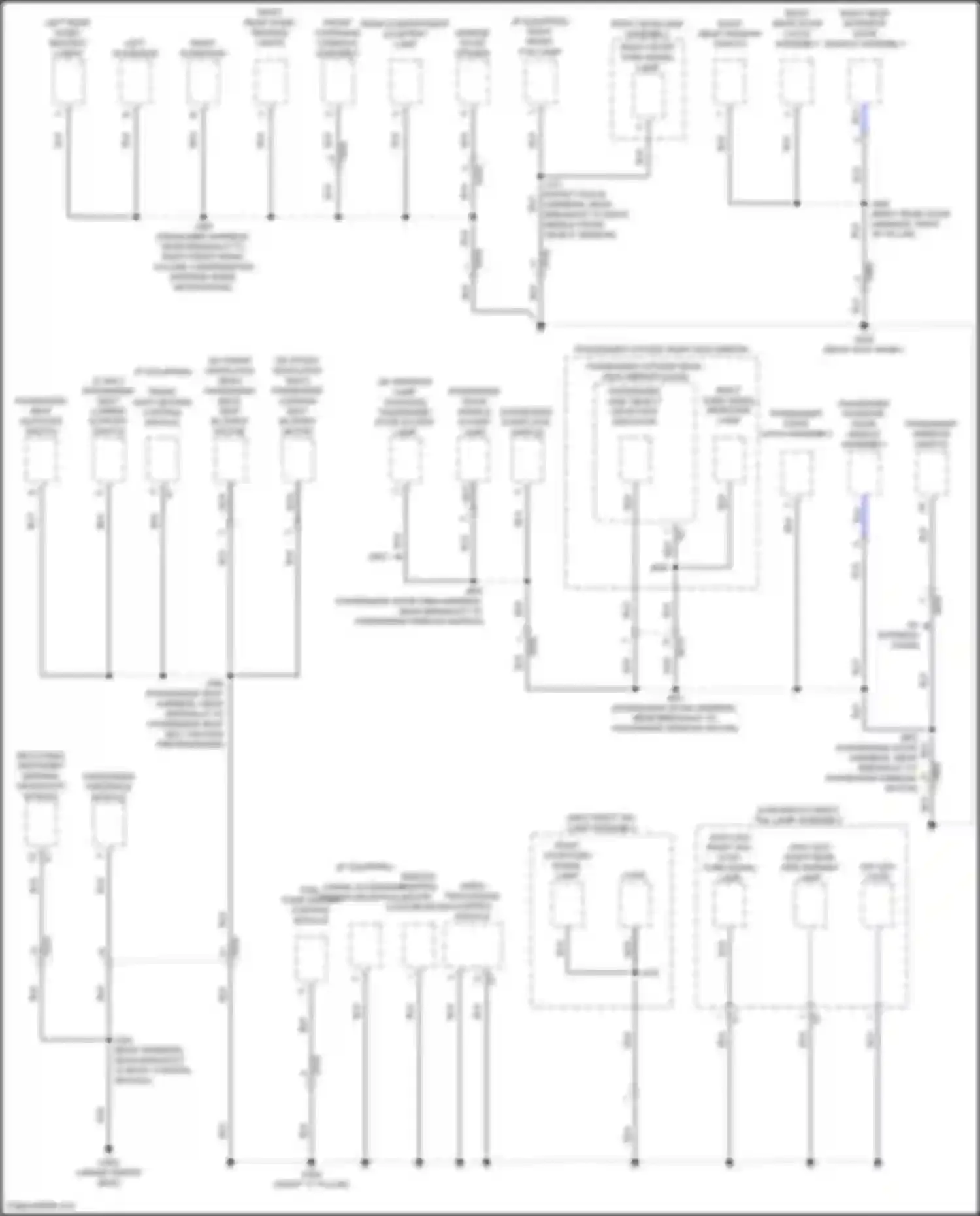 Equinox Chevrolet III facelift (2020-2024): Ground distribution circuit (5 of 6)