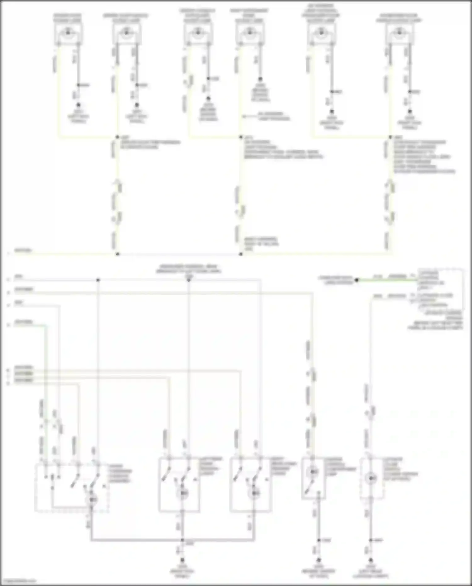 Equinox Chevrolet III facelift (2020-2024): Courtesy lamps circuit (2 of 2)