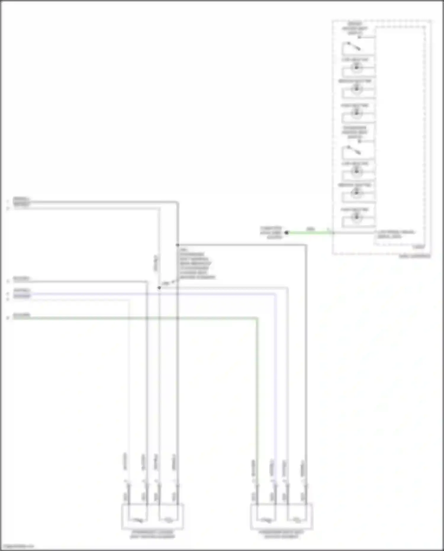 Equinox Chevrolet III facelift (2020-2024): Front heated seats circuit (2 of 2)