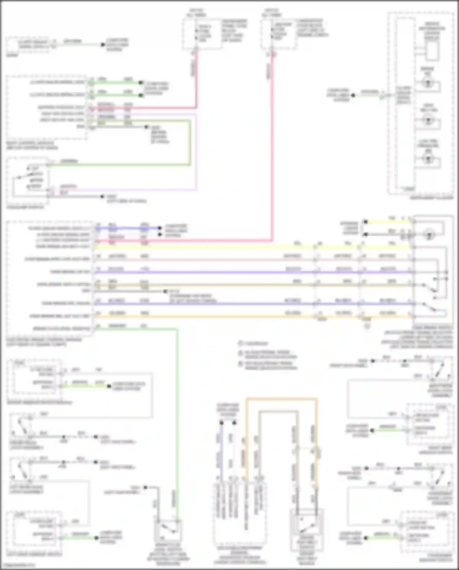 Wiring diagram brake fluid level sens sig for Chevrolet Equinox III facelift (2020-2024) (3 of 3)