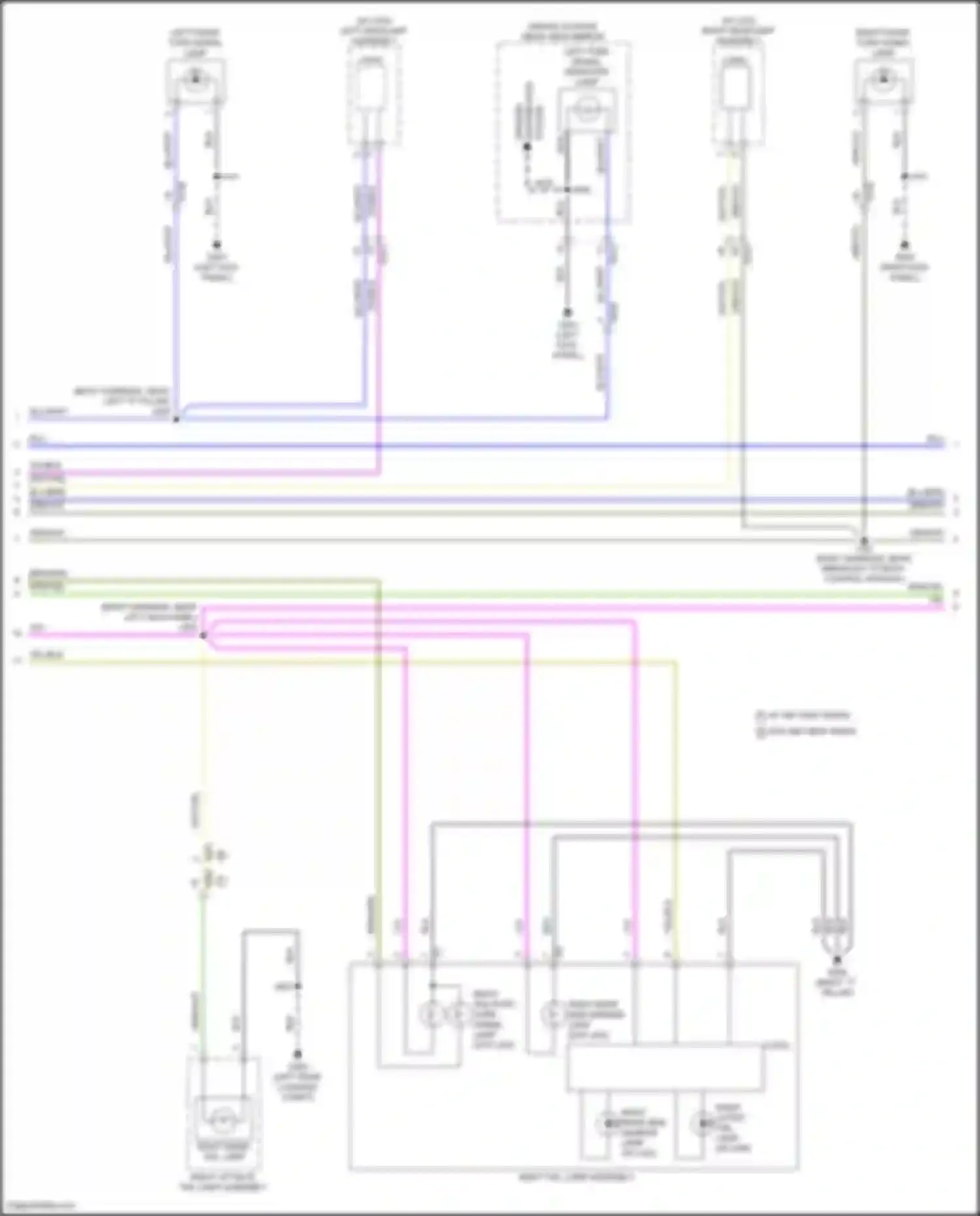 Wiring diagram driver outside rear- view mirror for Chevrolet Equinox III facelift (2020-2024) (2 of 5)