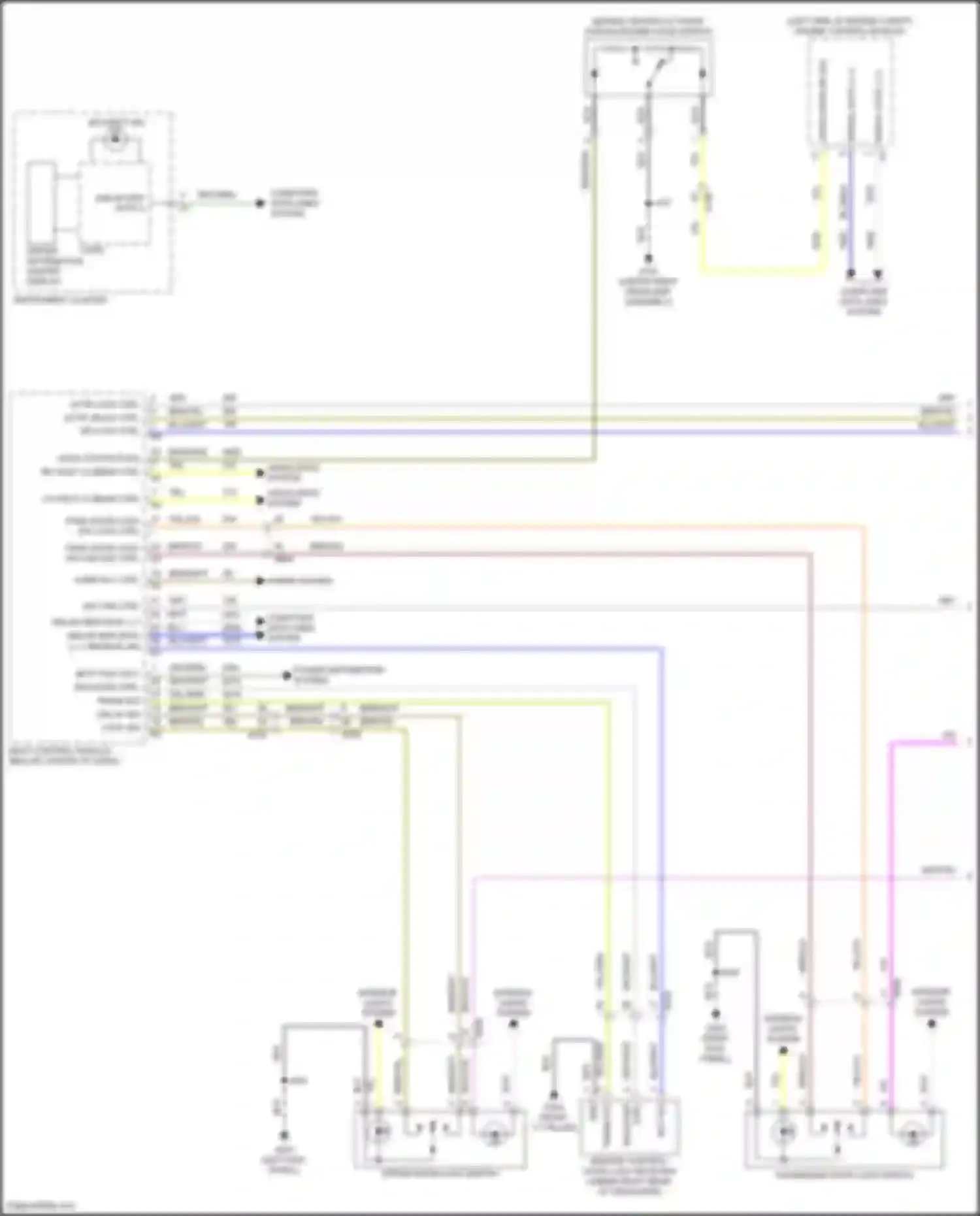 Wiring diagram headlights system for Chevrolet Equinox III facelift (2020-2024) (4 of 8)