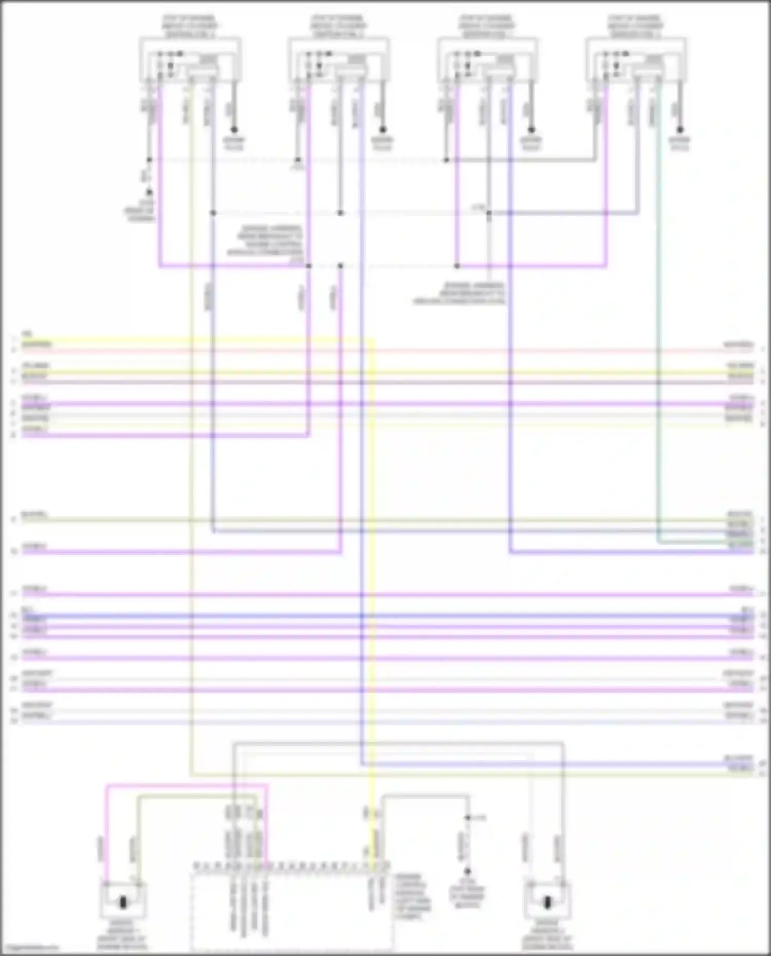 Wiring diagram knock sensor 1 for Chevrolet Equinox III facelift (2020-2024) (2 of 2)