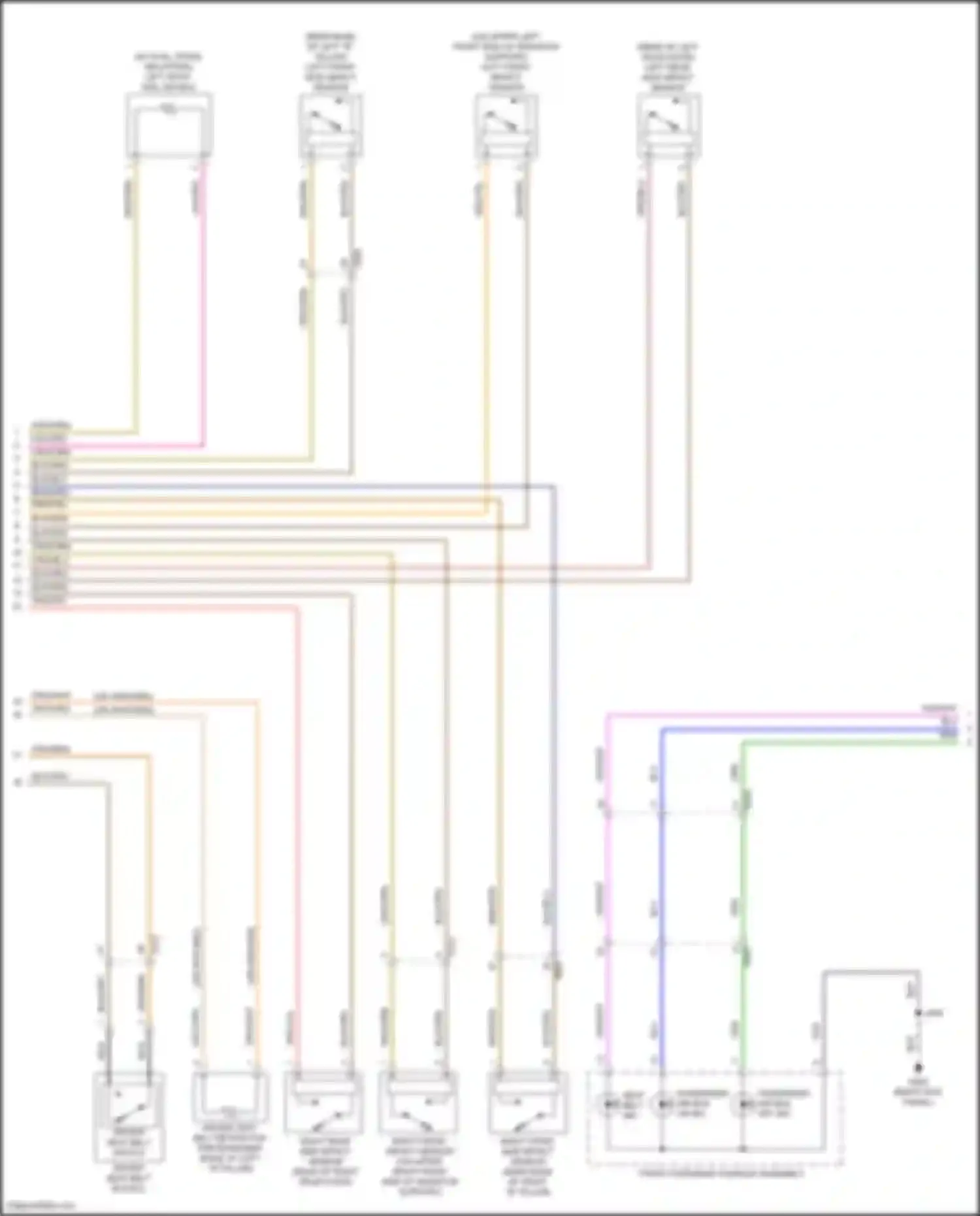 Wiring diagram left front impact sensor for Chevrolet Equinox III facelift (2020-2024) (1 of 1)