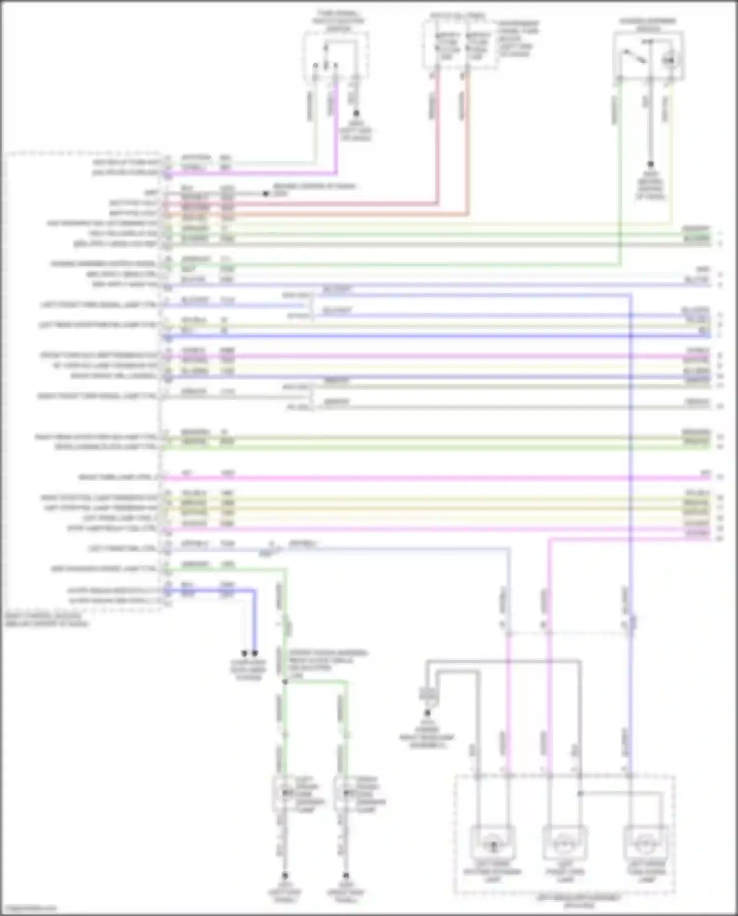 Wiring diagram left rear stop/turn sig lamp ctrl for Chevrolet Equinox III facelift (2020-2024) (1 of 1)
