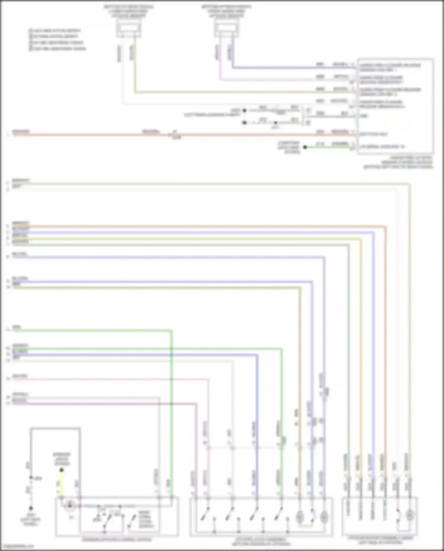 Wiring diagram lower hands-free liftgate sensor for Chevrolet Equinox III facelift (2020-2024) (1 of 1)