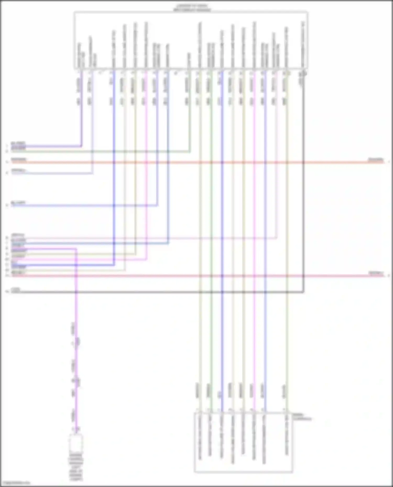 Wiring diagram navigation display for Chevrolet Equinox III facelift (2020-2024) (1 of 2)
