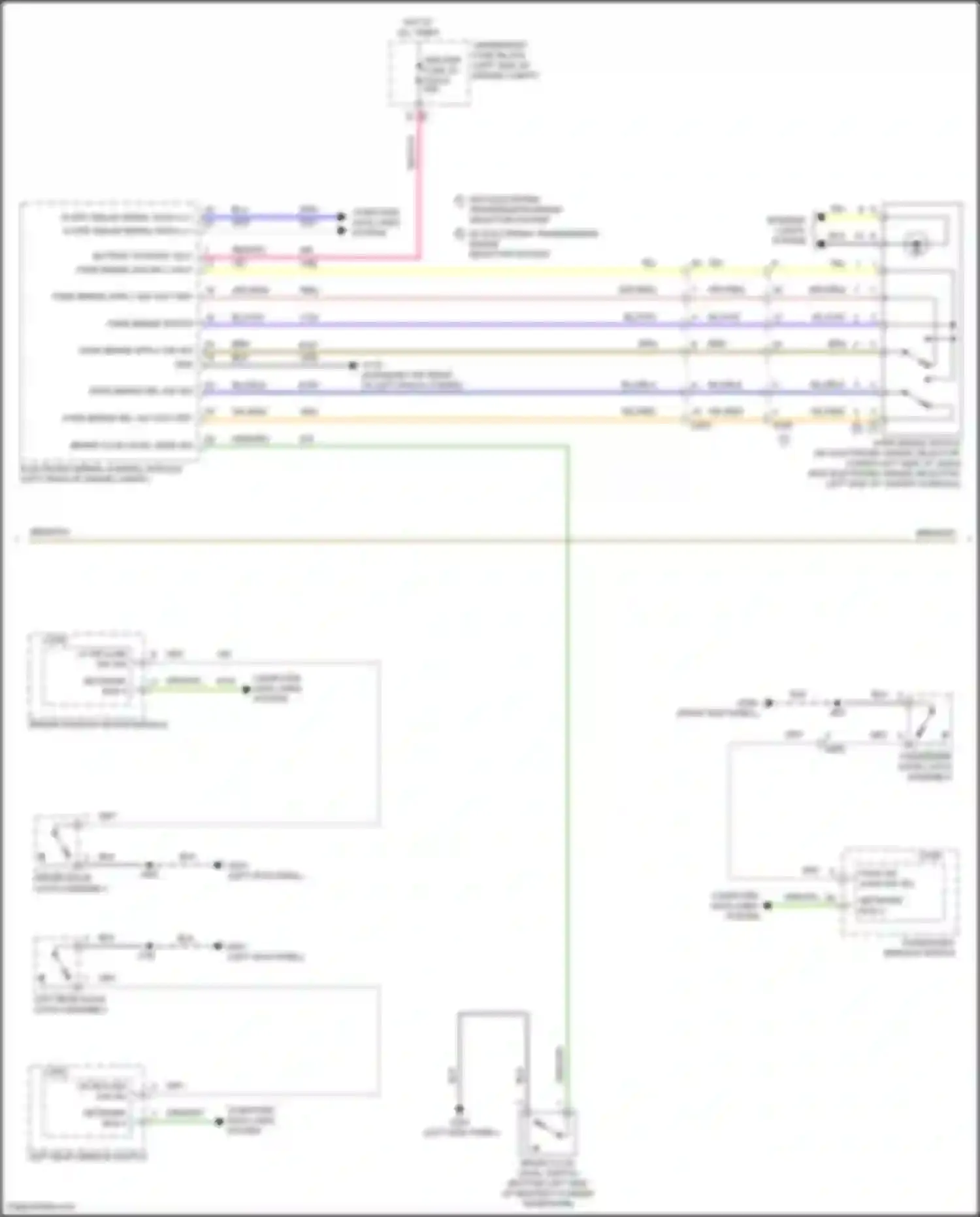Wiring diagram passenger window switch for Chevrolet Equinox III facelift (2020-2024) (3 of 13)