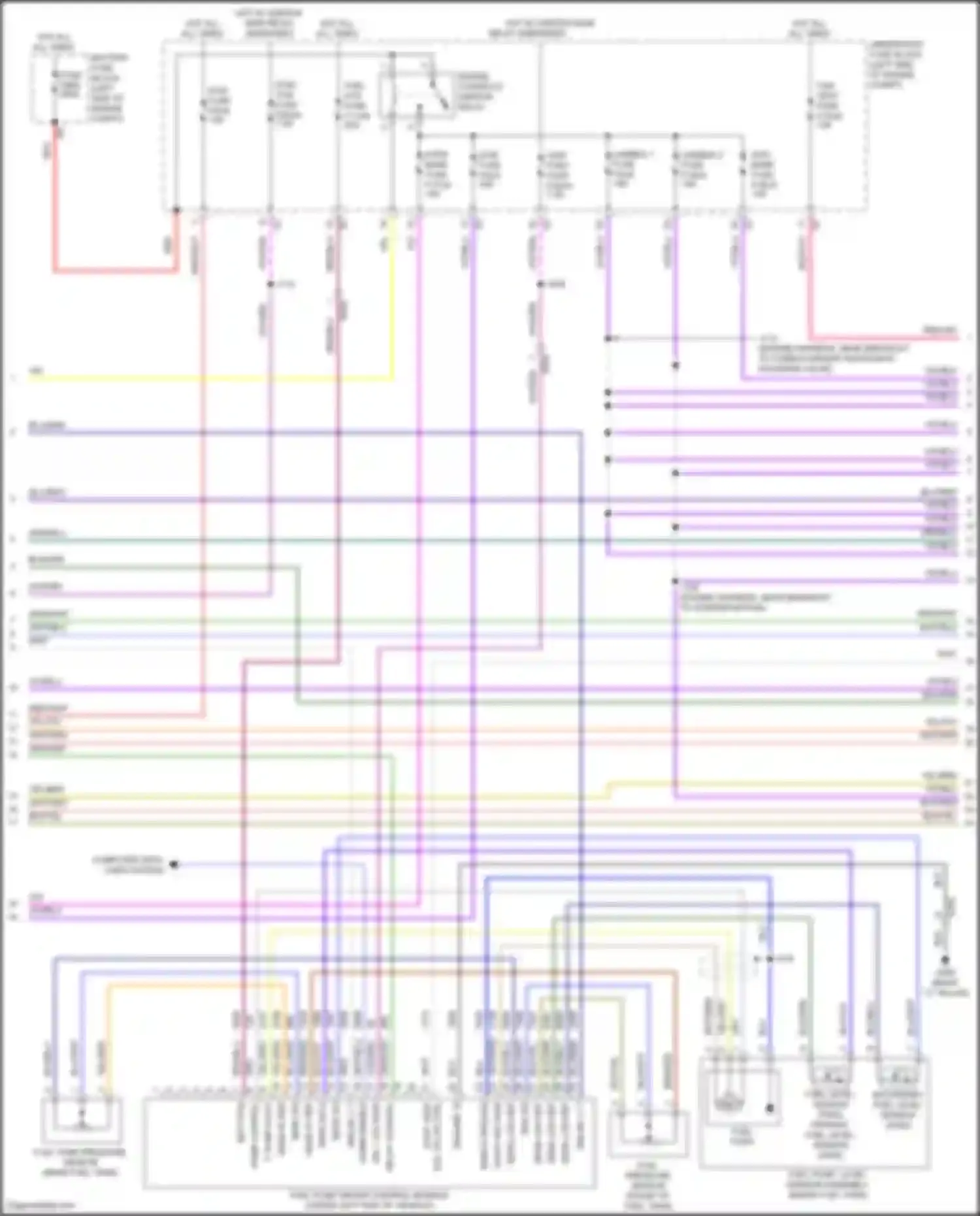 Wiring diagram secondary fuel level sensor for Chevrolet Equinox III facelift (2020-2024) (2 of 3)