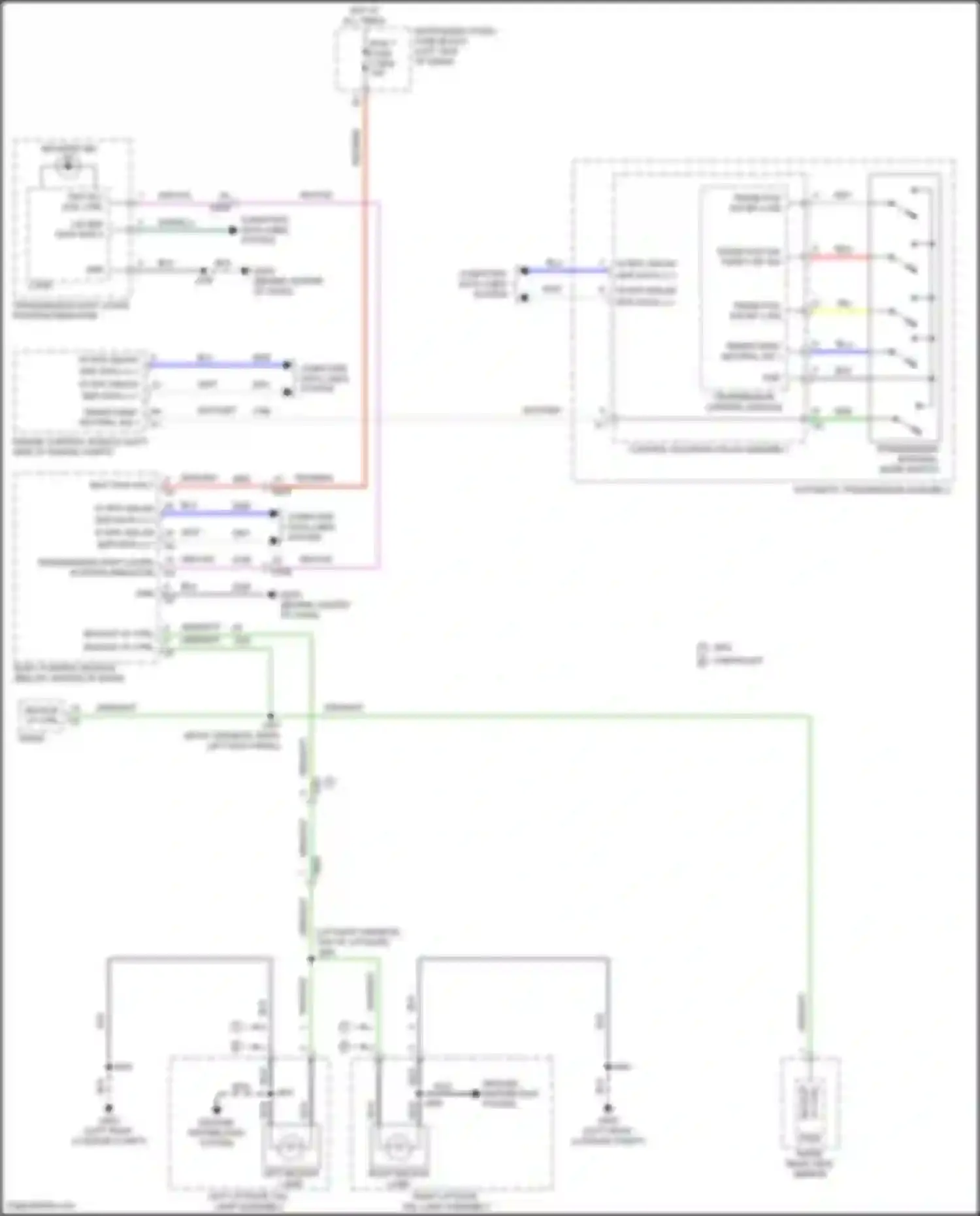 Wiring diagram transmission internal mode switch for Chevrolet Equinox III facelift (2020-2024) (3 of 6)