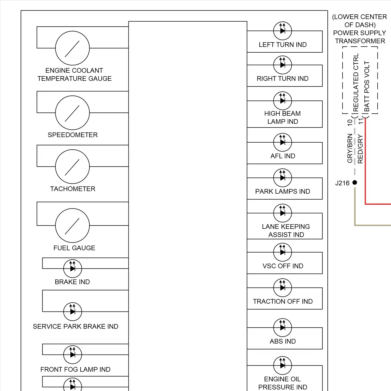 demo - Instrument cluster circuit (1 of 3) Instrument cluster circuit (1 of 3)