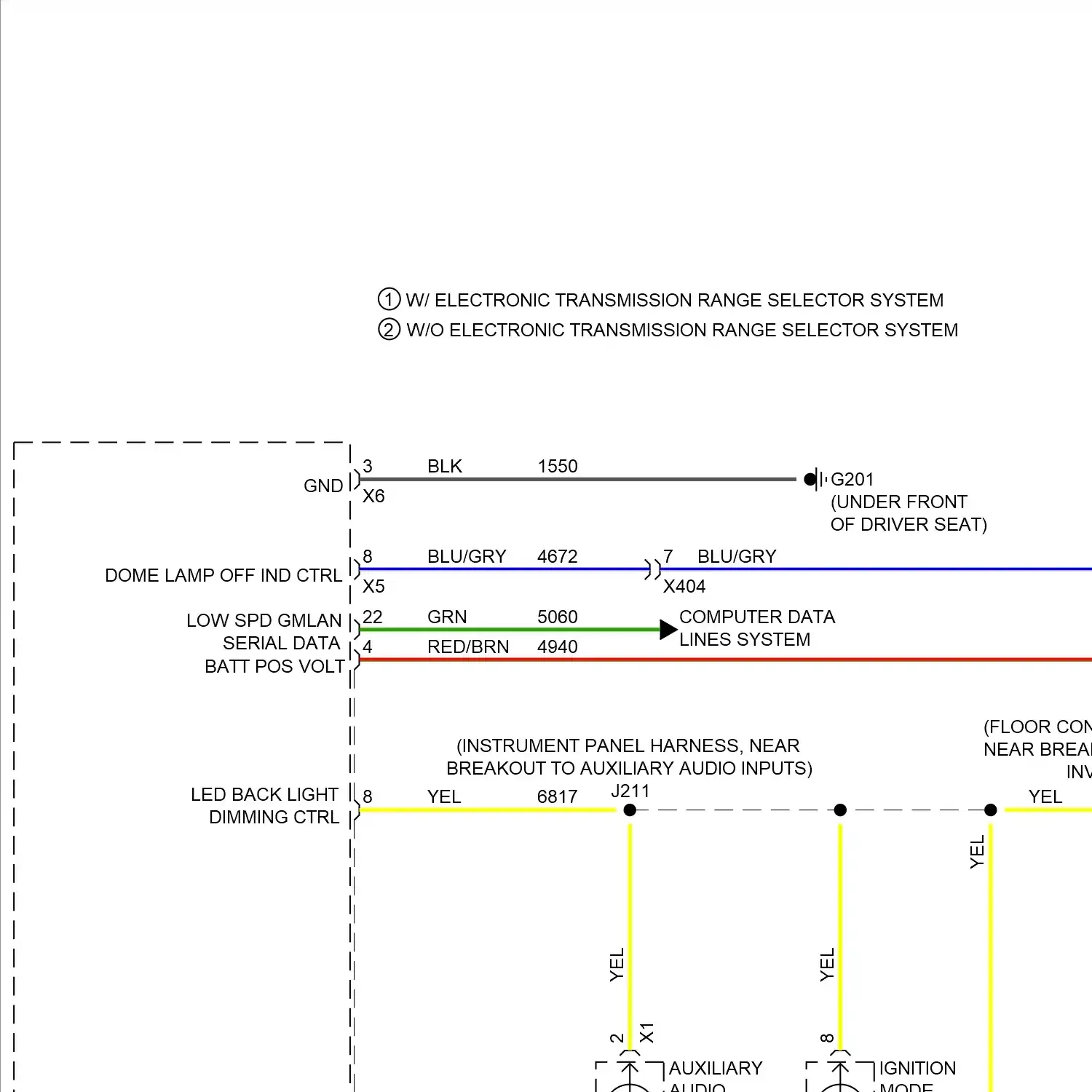 demo - Instrument illumination circuit (1 of 3) Instrument illumination circuit (1 of 3)