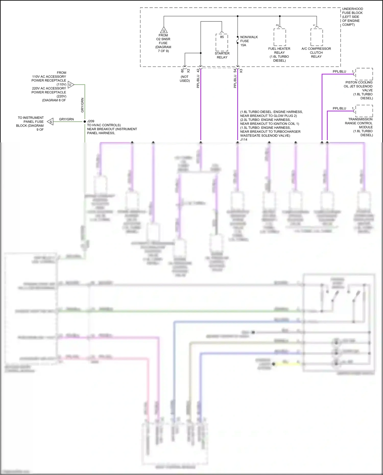 Chevrolet Equinox III (2017-2021) accessory ign volt wiring diagram  (1 of 1)
