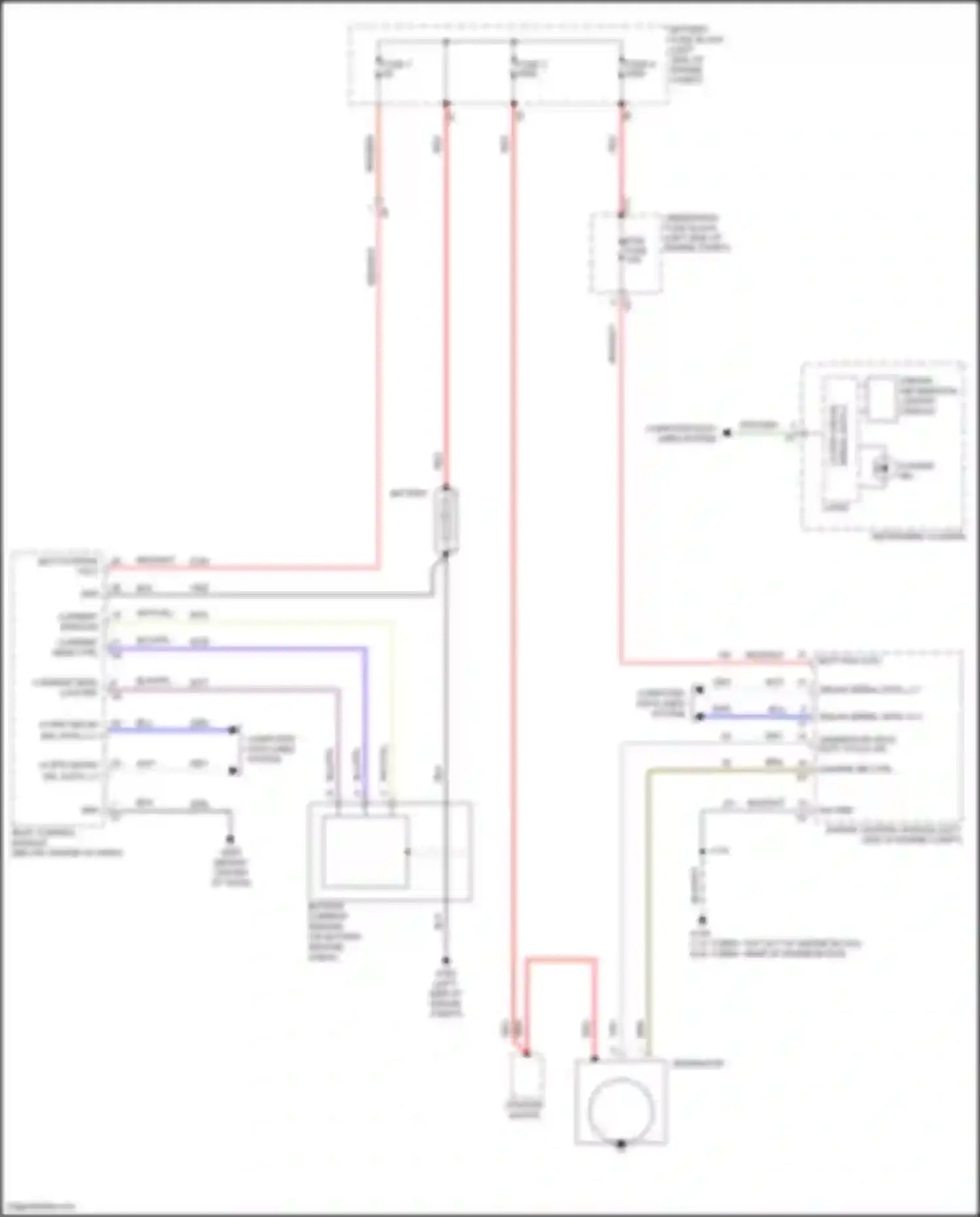 Wiring diagram battery current sensor for Chevrolet Equinox III (2017-2021) (2 of 3)
