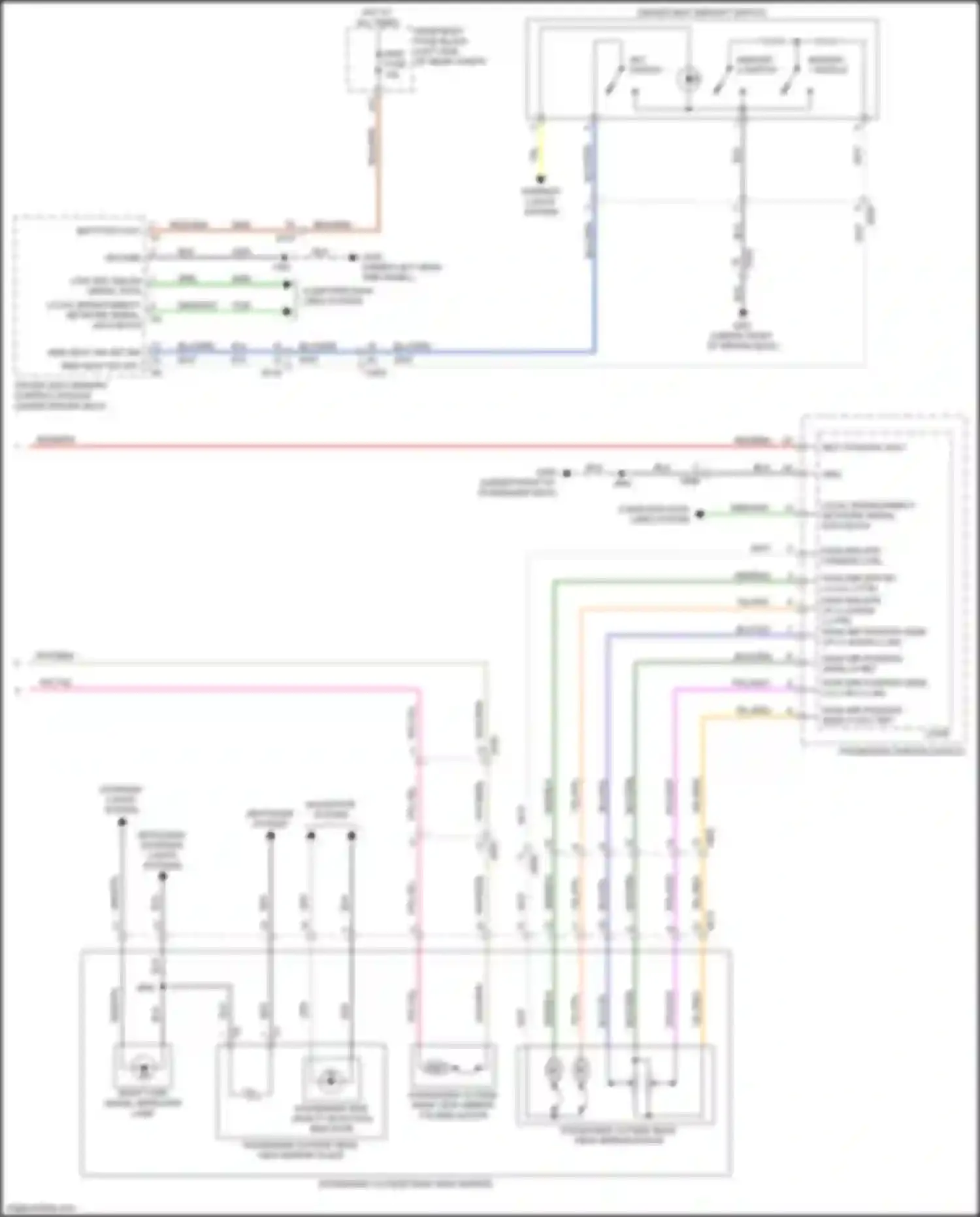 Wiring diagram driver seat memory control module for Chevrolet Equinox III (2017-2021) (5 of 7)