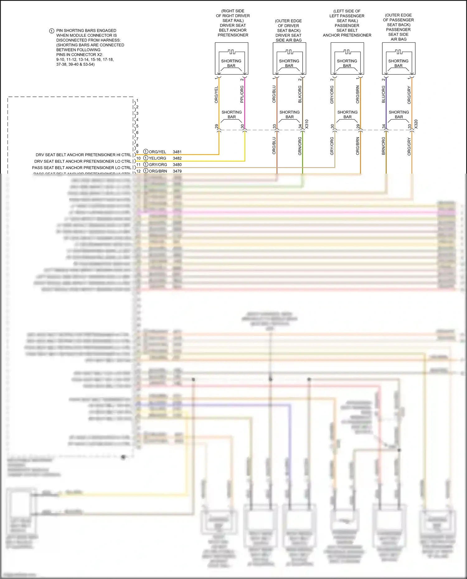 Chevrolet Equinox III (2017-2021) drv side impact mod lo ctrl wiring diagram  (1 of 1)