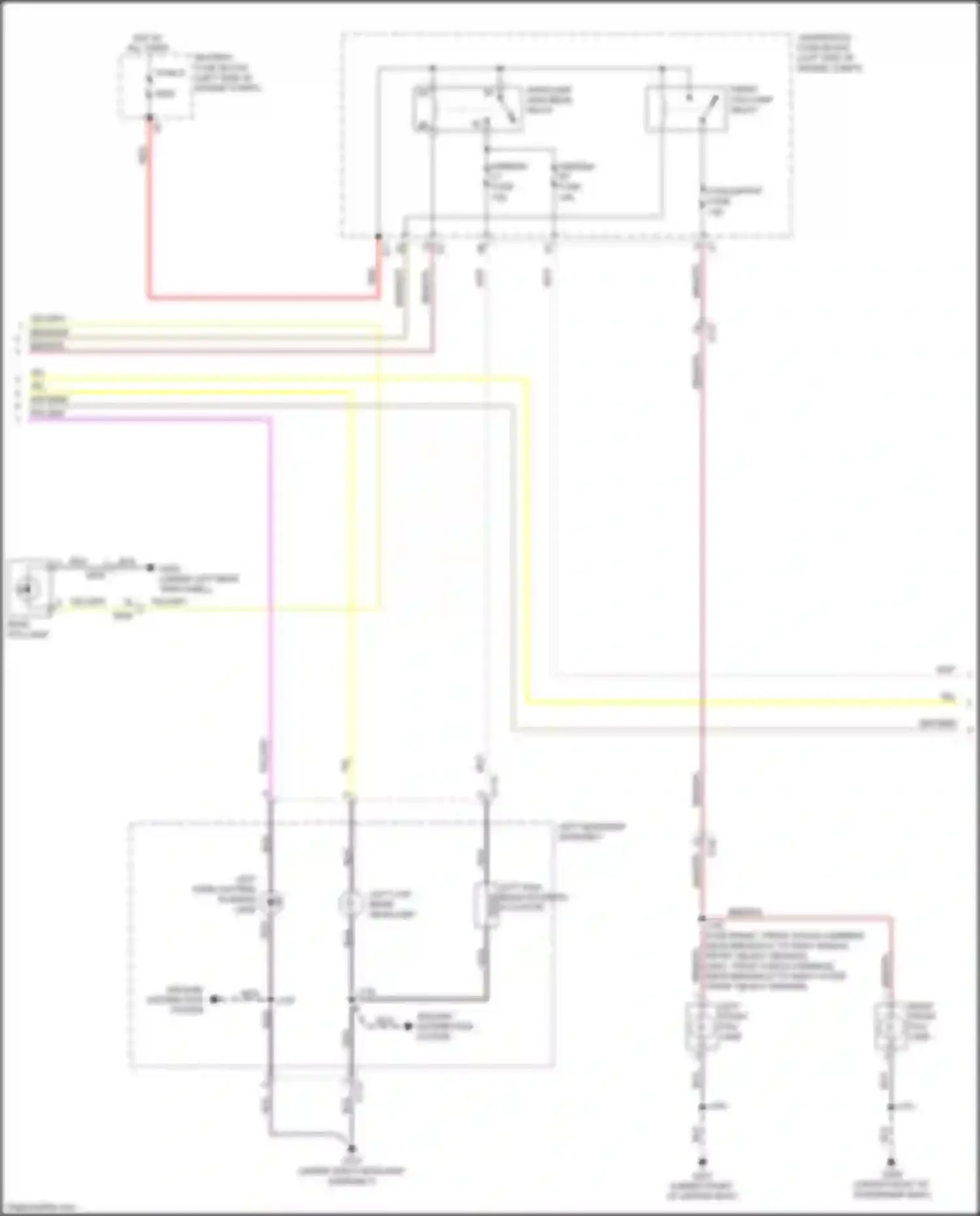 Wiring diagram left low beam headlamp for Chevrolet Equinox III (2017-2021) (2 of 3)