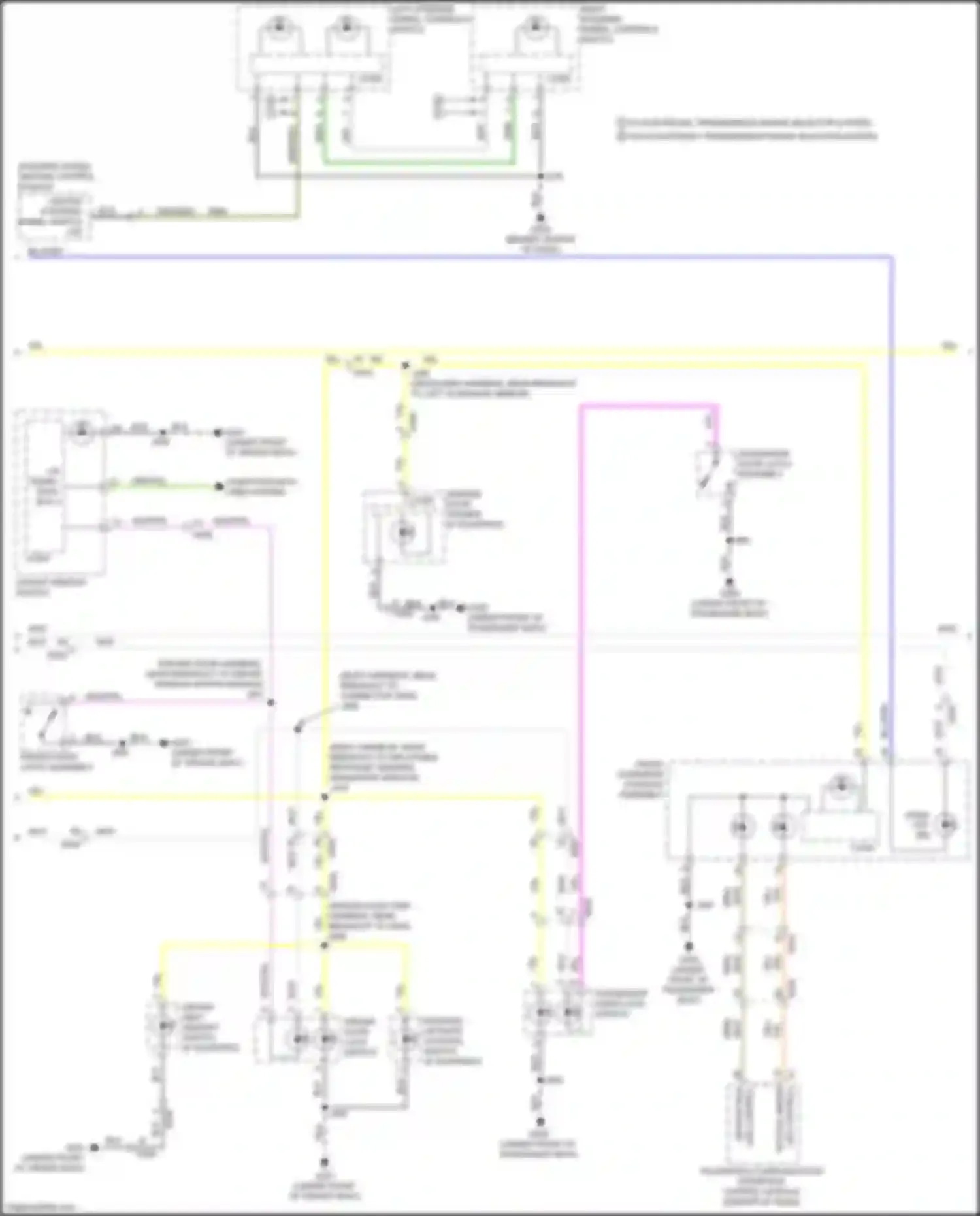 Wiring diagram left steering wheel controls switch for Chevrolet Equinox III (2017-2021) (5 of 7)