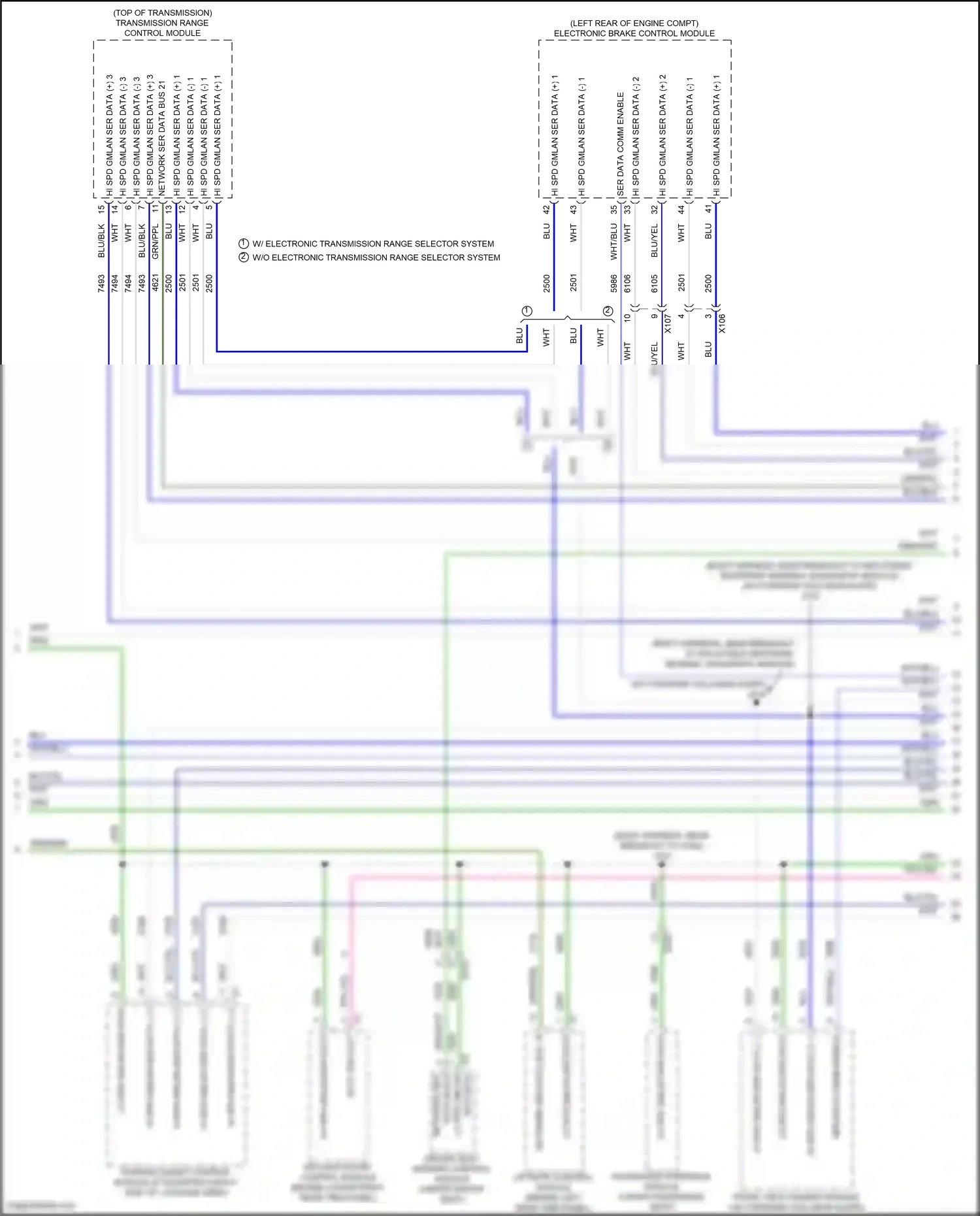 Wiring diagram network ser for Chevrolet Equinox III (2017-2021) (2 of 5)