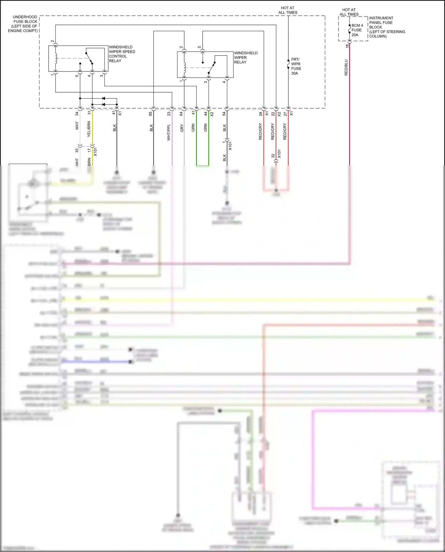 Chevrolet Equinox III (2017-2021) rly ctrl wiring diagram  (1 of 3)